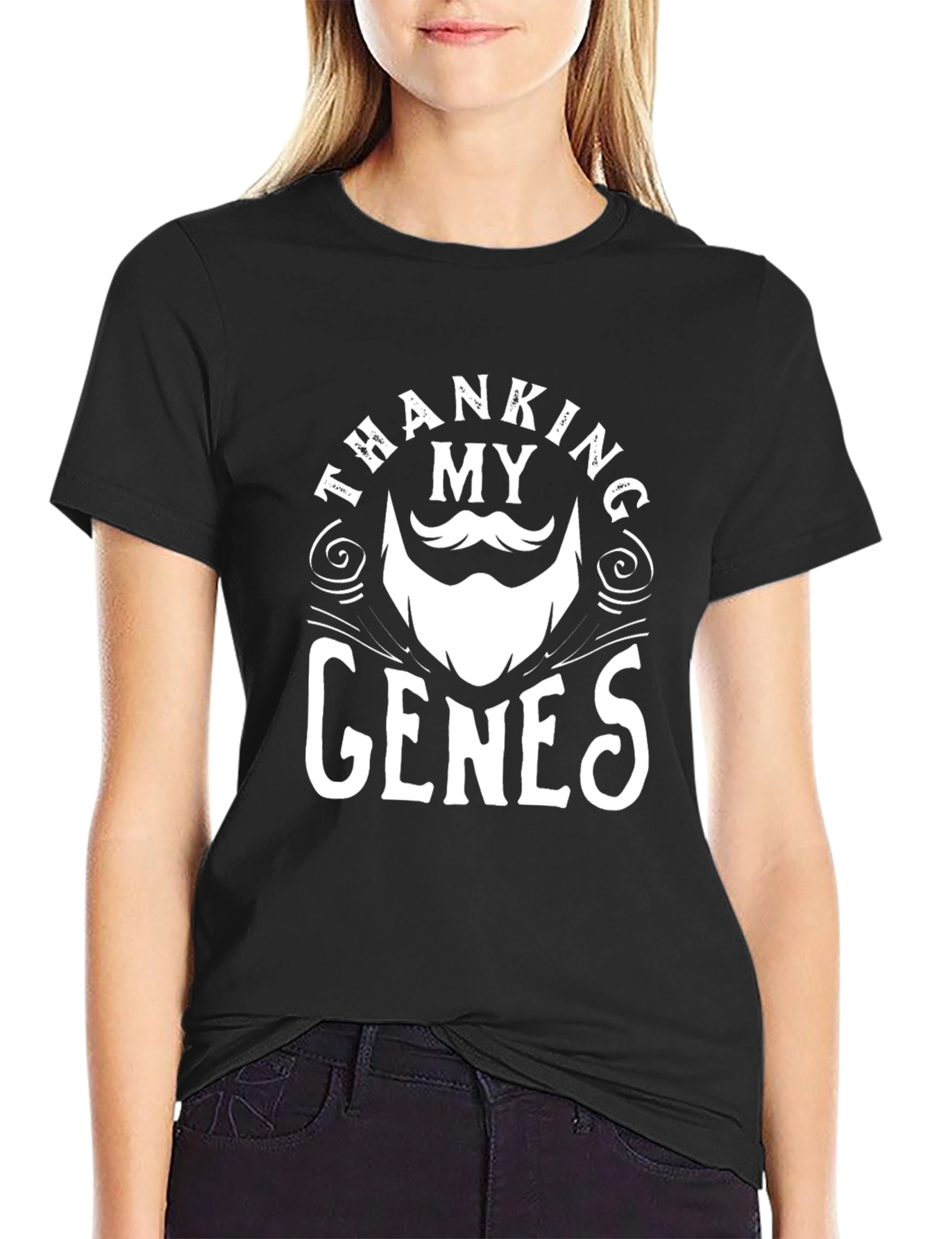 Thanking My Genes T-Shirt - Black