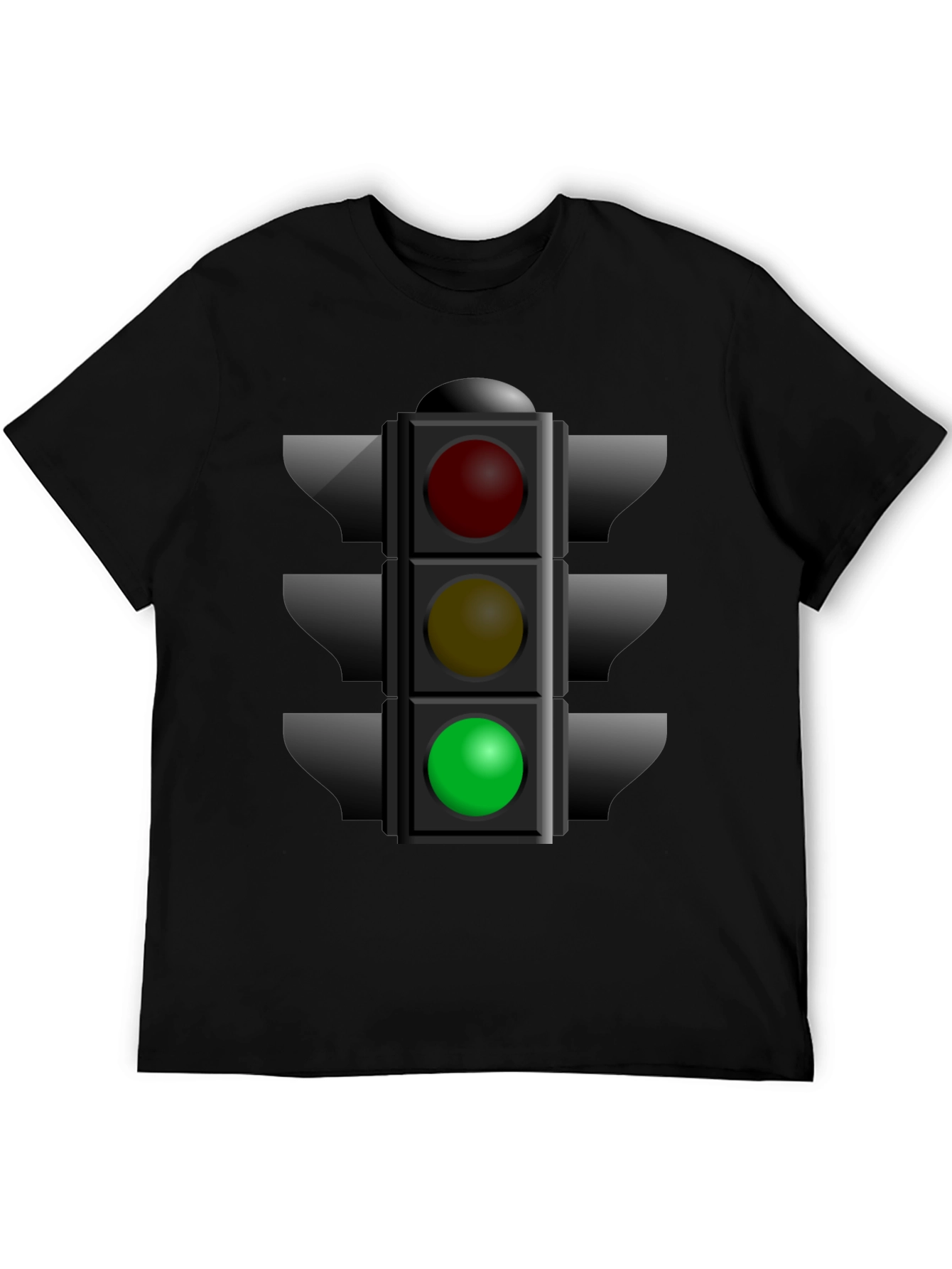 Traffic Light Graphic T-Shirt - Stop Wait Go!