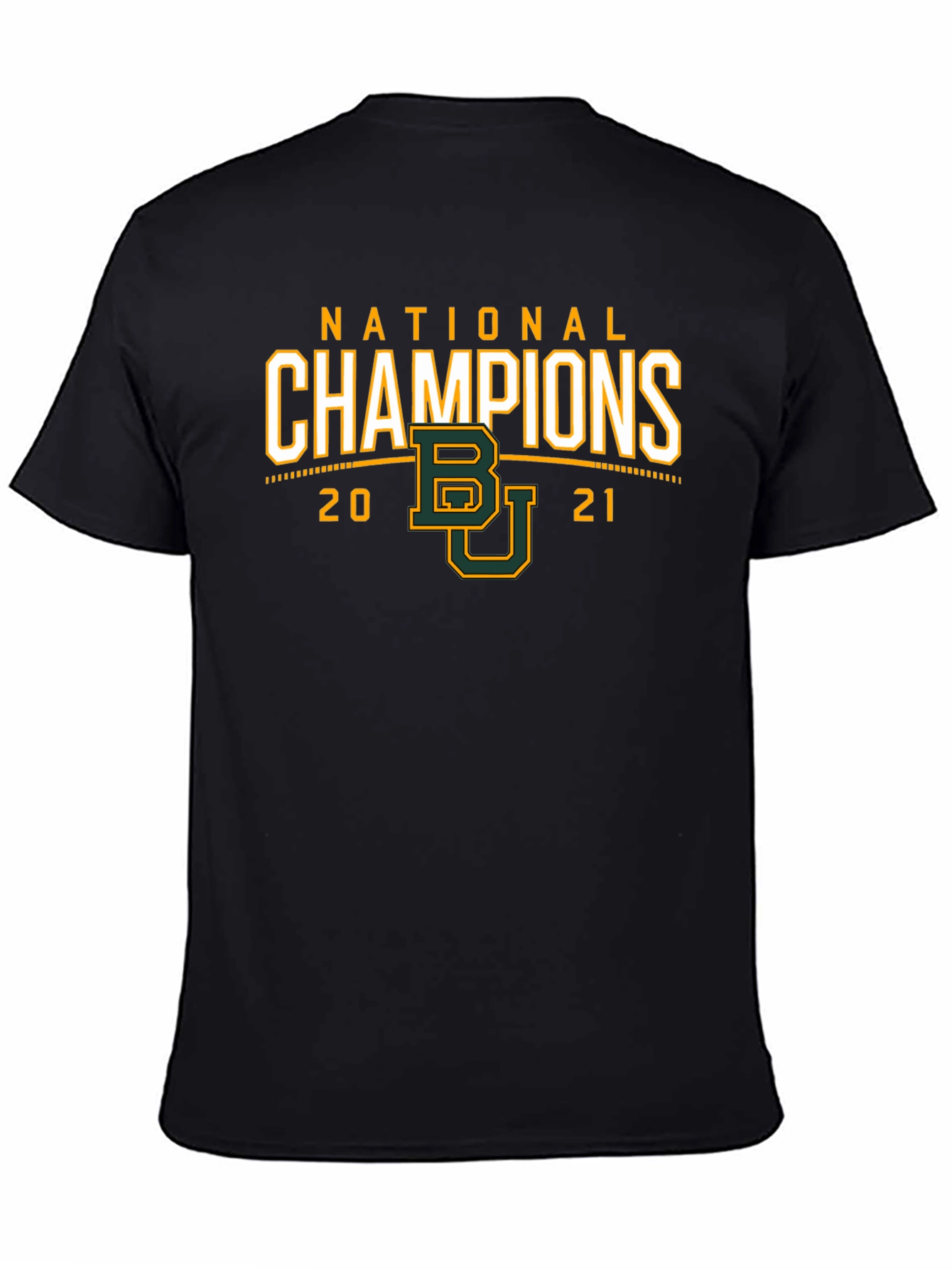 National Champions 2021 Baylor Bears Black T-Shirt