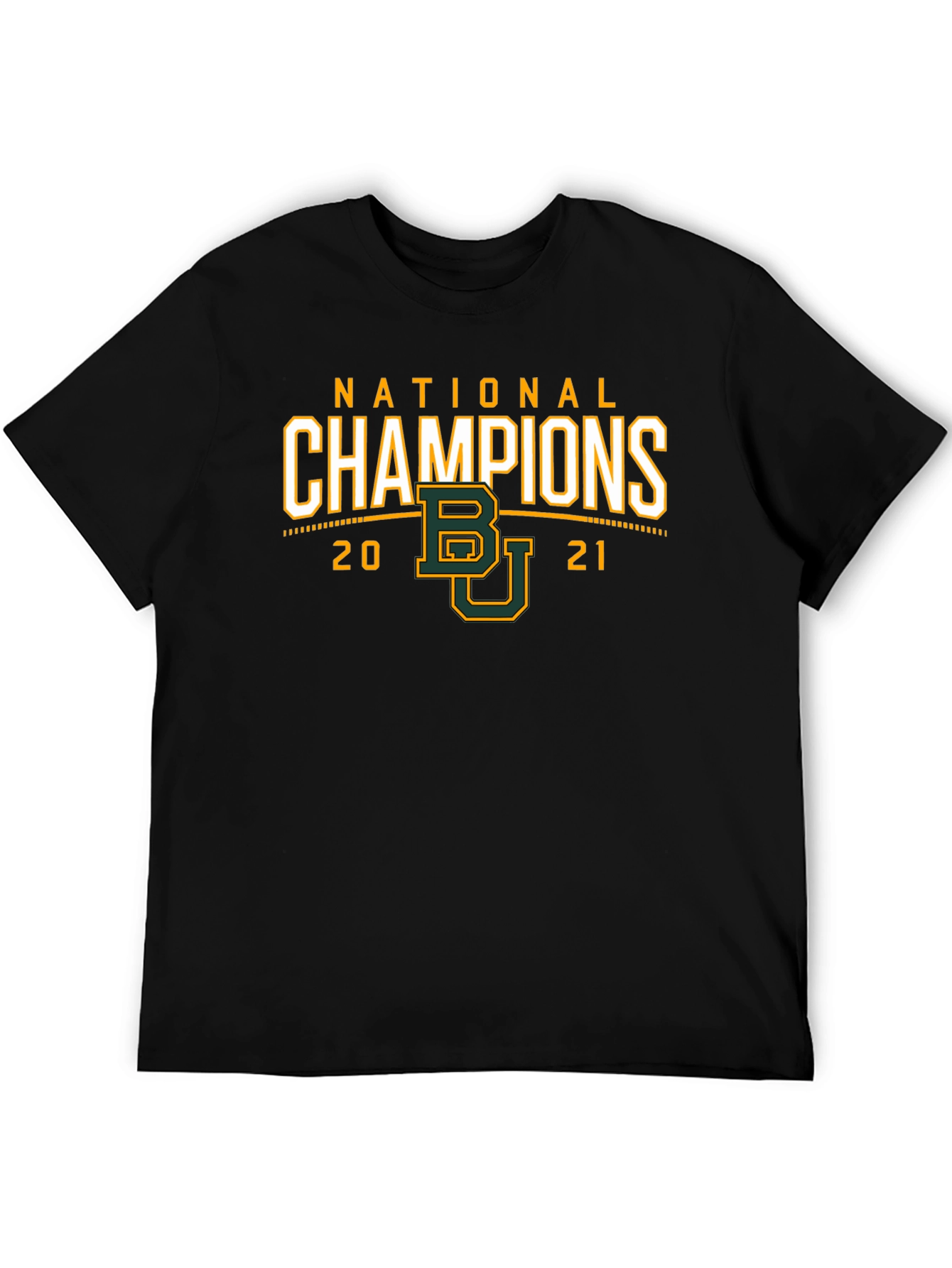 National Champions 2021 Baylor Bears Black T-Shirt