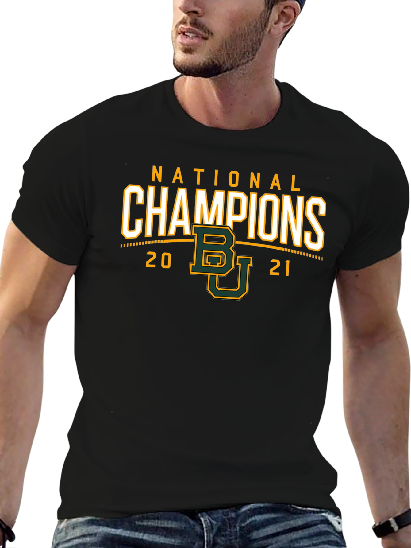 National Champions 2021 Baylor Bears Black T-Shirt
