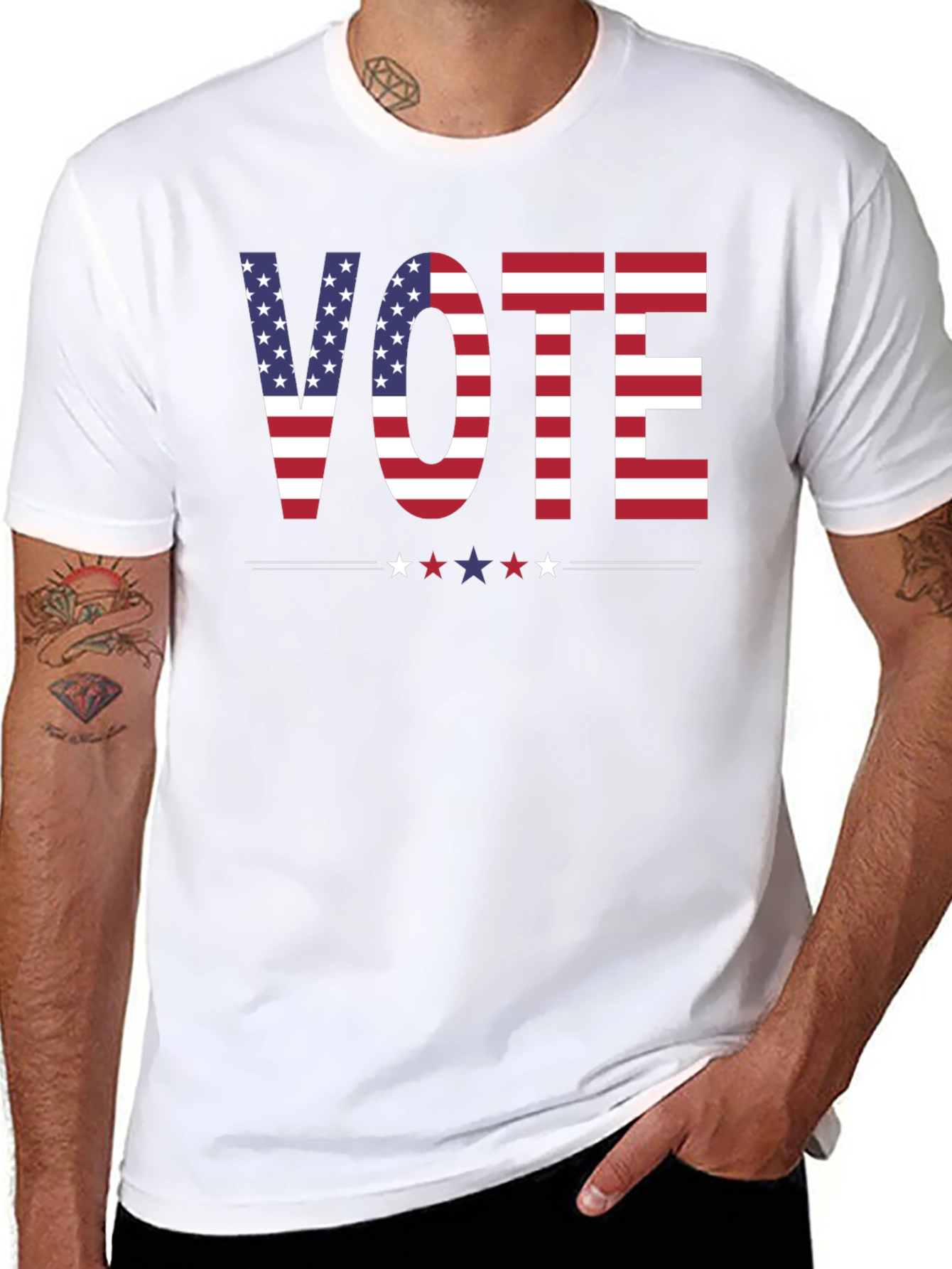 Vote USA Patriotic Graphic T-Shirt