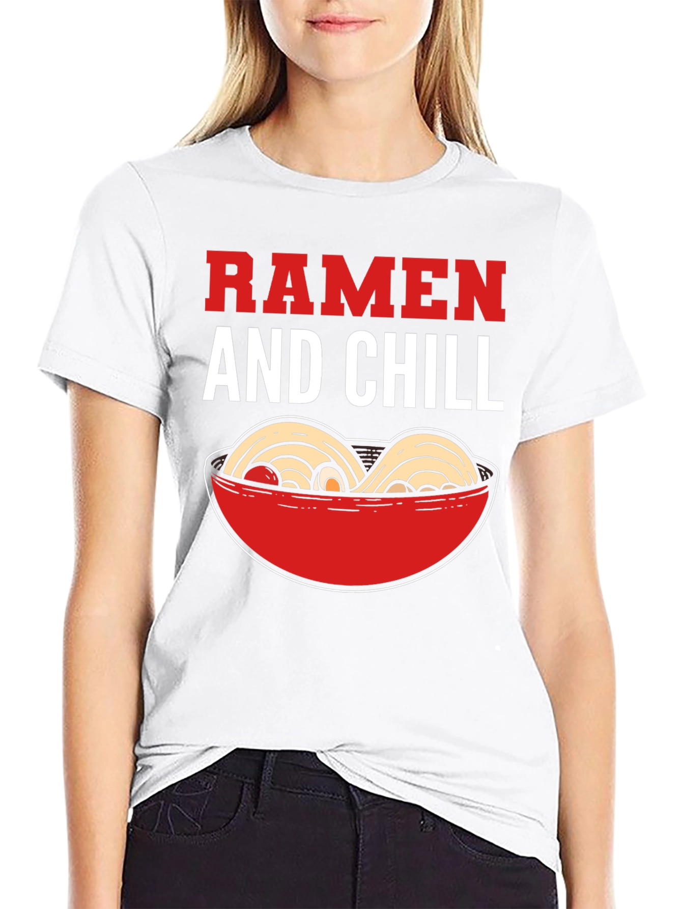 Ramen and Chill Graphic T-Shirt - Foodie Tee