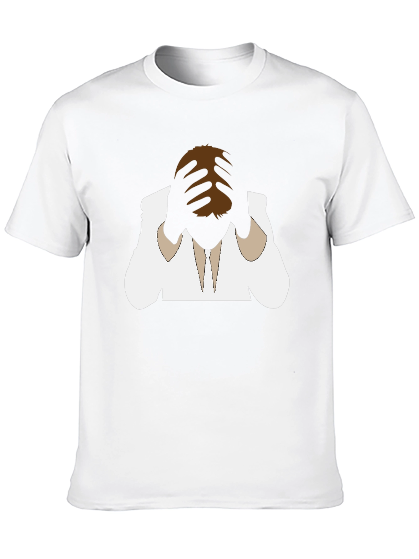 Distressed Silhouette Graphic Tee - Black