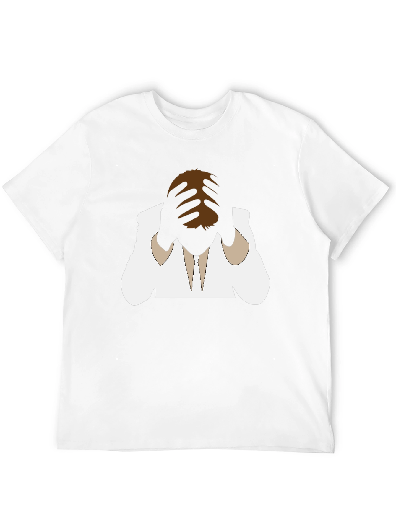 Distressed Silhouette Graphic Tee - Black
