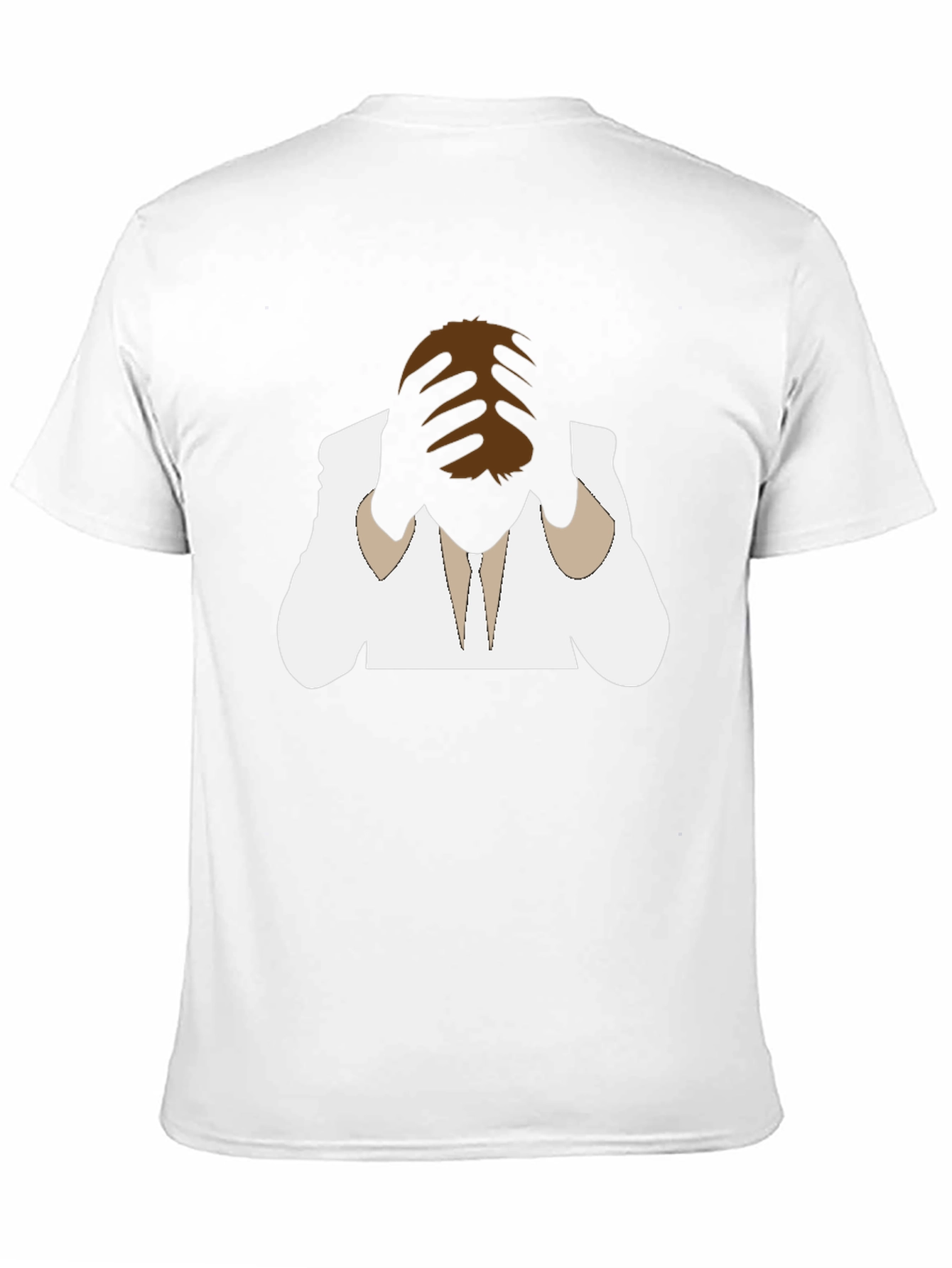 Distressed Silhouette Graphic Tee - Black