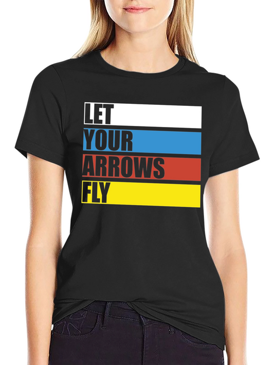 Let Your Arrows Fly Graphic Tee - Black