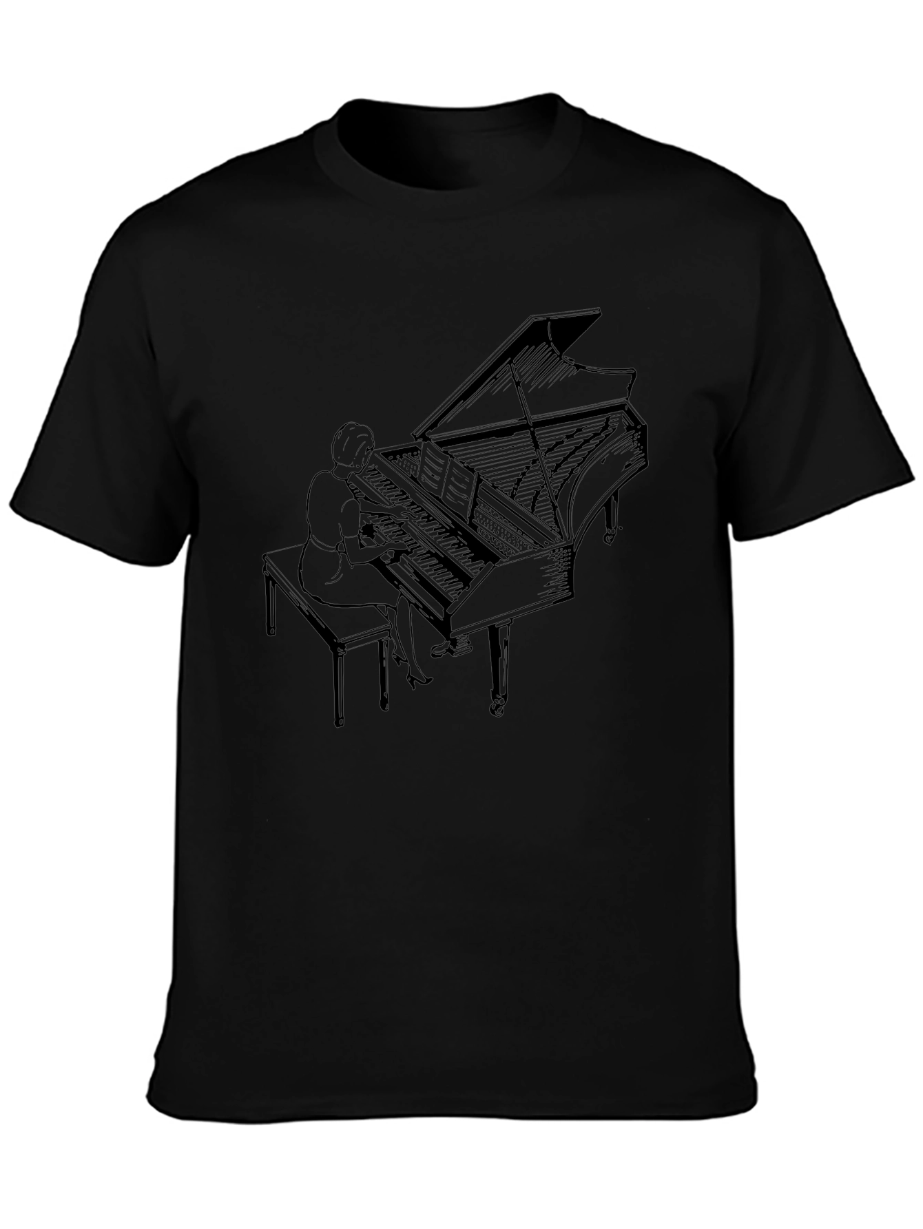 Grand Piano Player Graphic Tee
