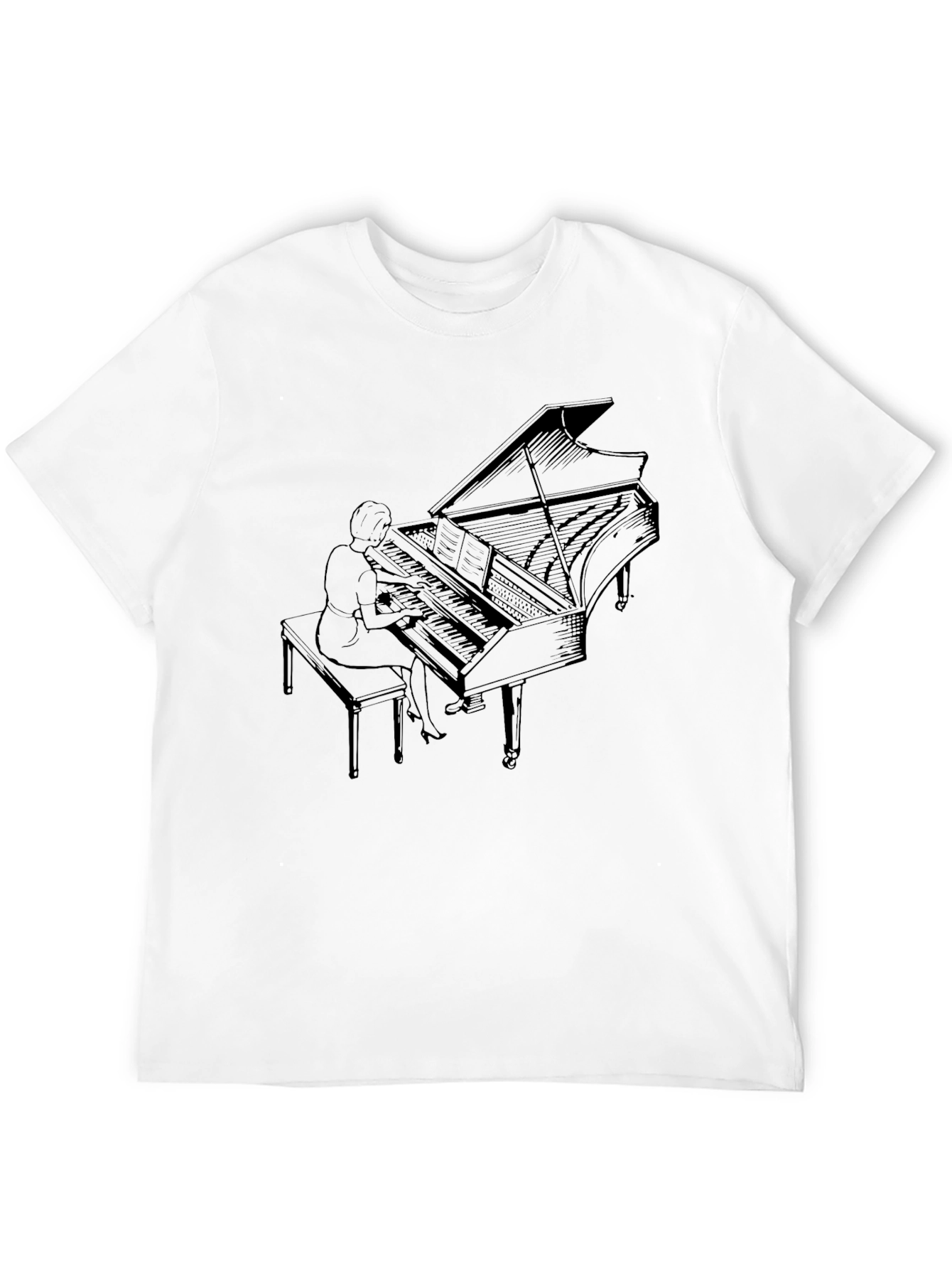 Grand Piano Player Graphic Tee