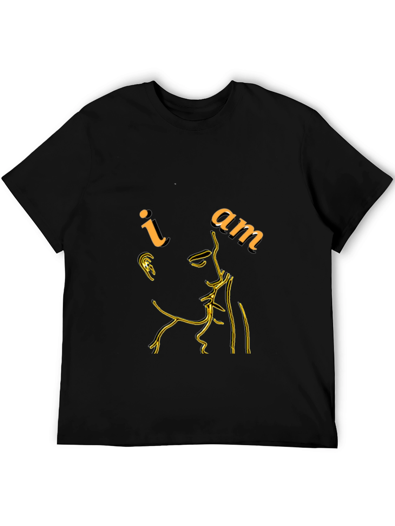 Minimalist I Am Graphic Black T-Shirt
