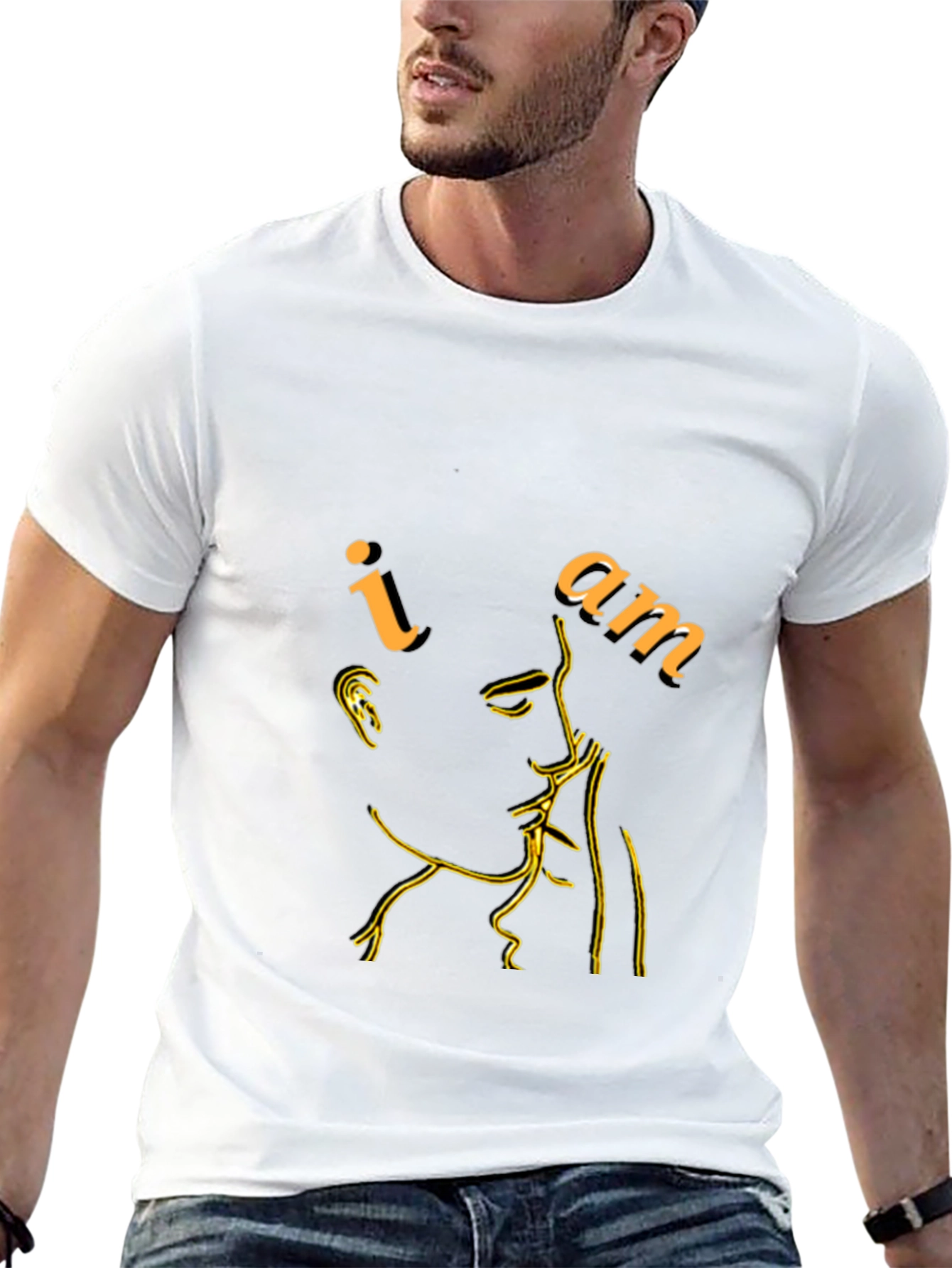 Minimalist I Am Graphic Black T-Shirt