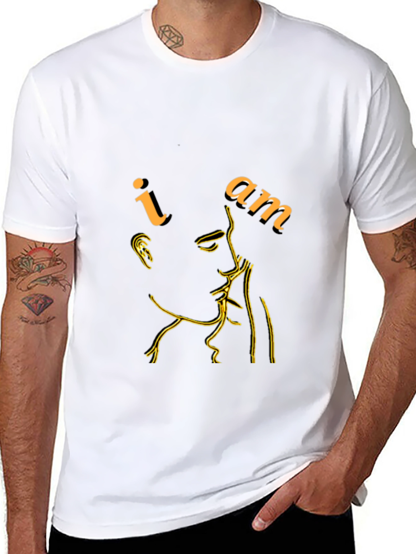 Minimalist I Am Graphic Black T-Shirt