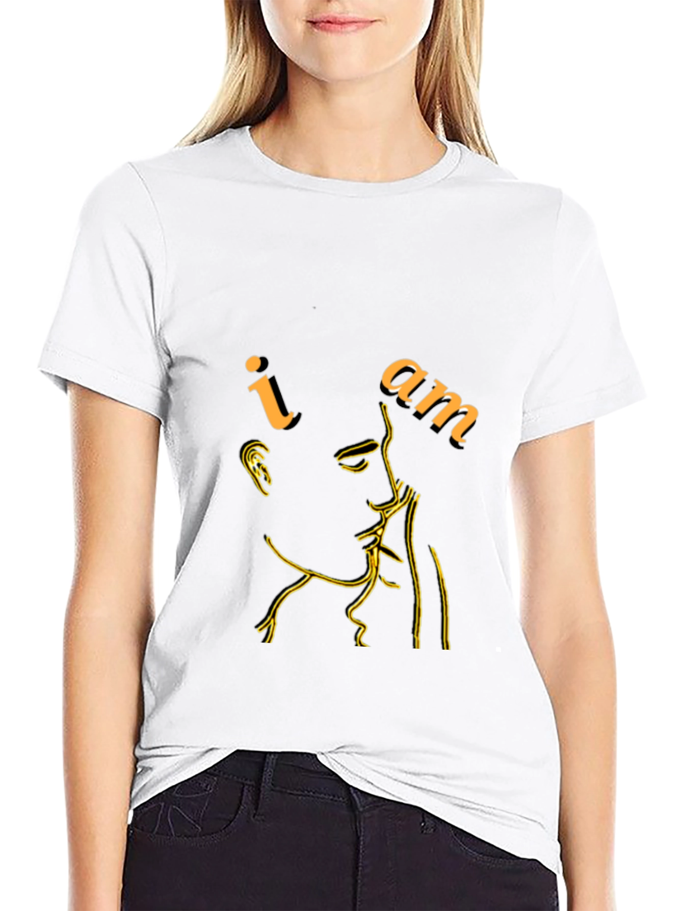 Minimalist I Am Graphic Black T-Shirt