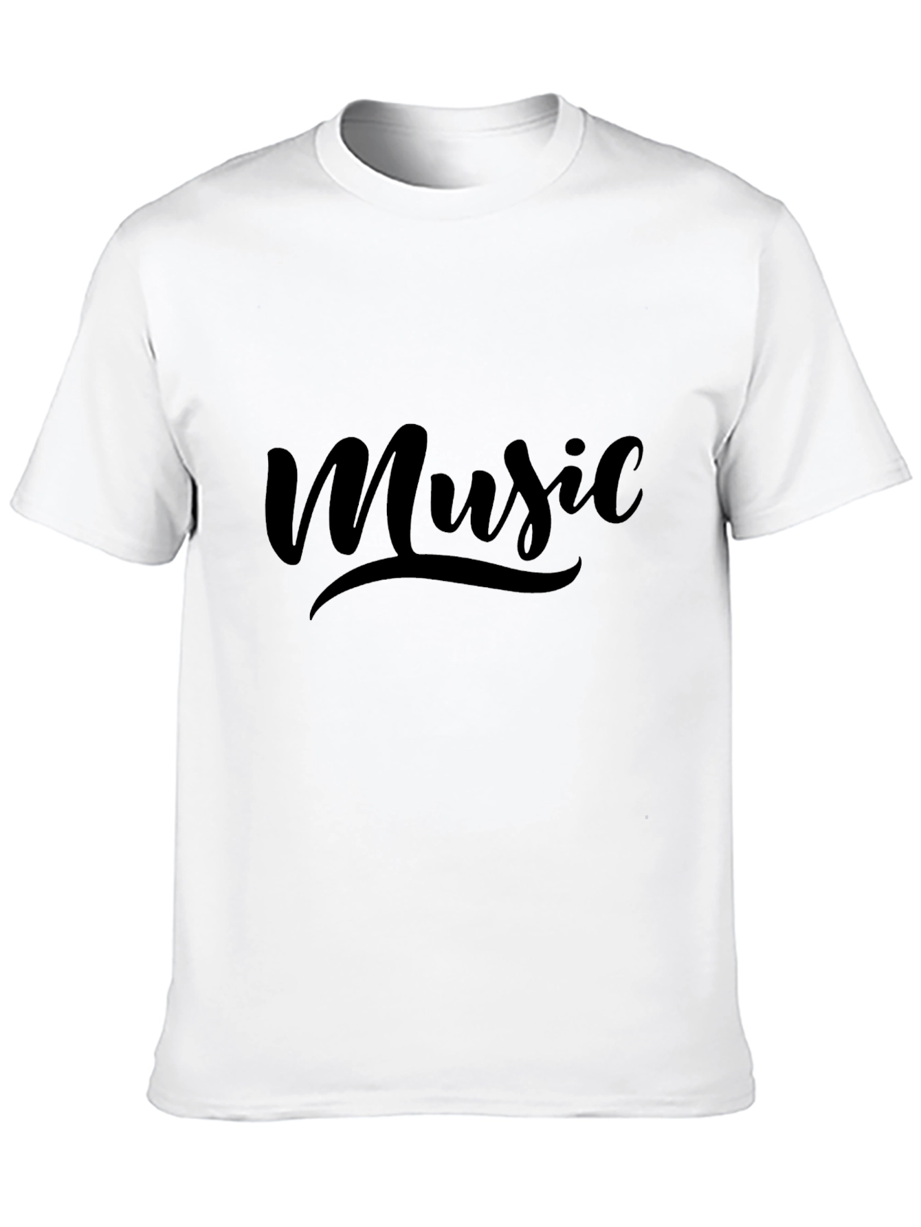 Music Graphic Tee - Stylish Black T-Shirt