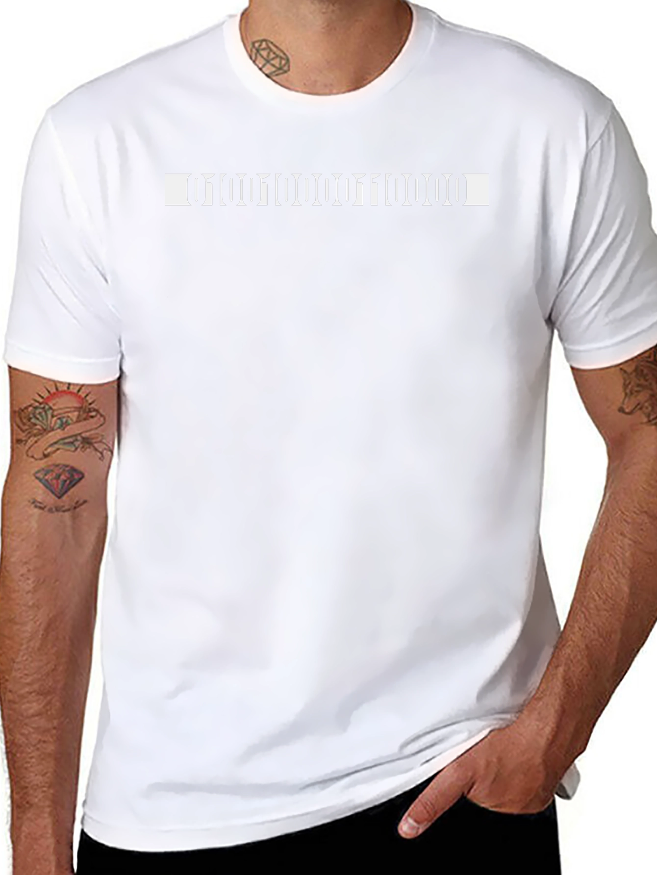 Binary Code Graphic T-Shirt