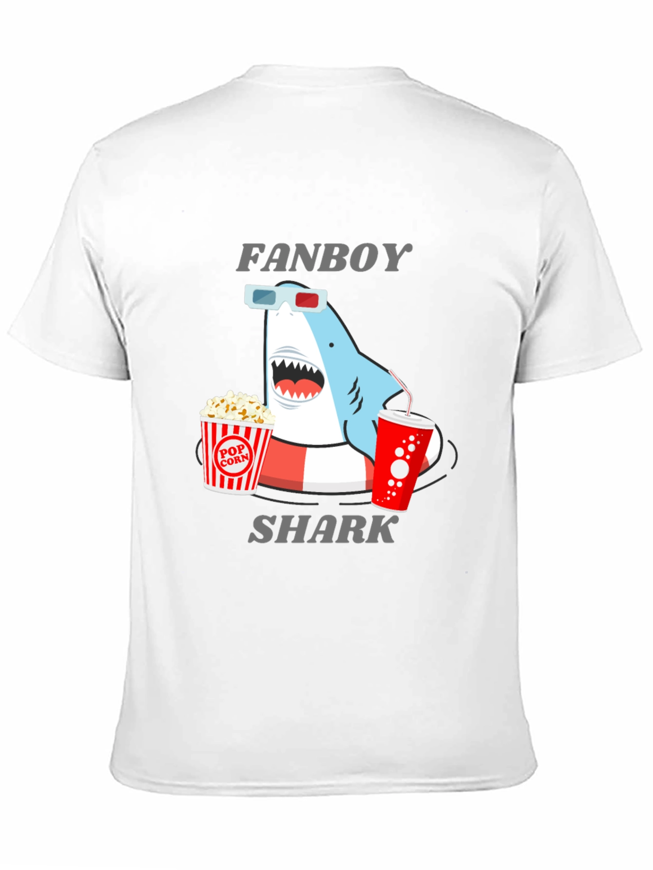 Fanboy Shark Graphic T-Shirt - Black Cotton Tee