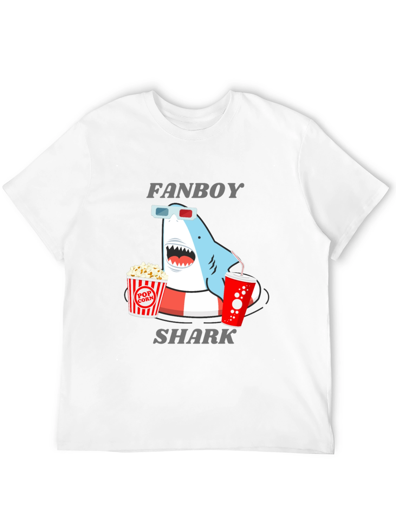 Fanboy Shark Graphic T-Shirt - Black Cotton Tee
