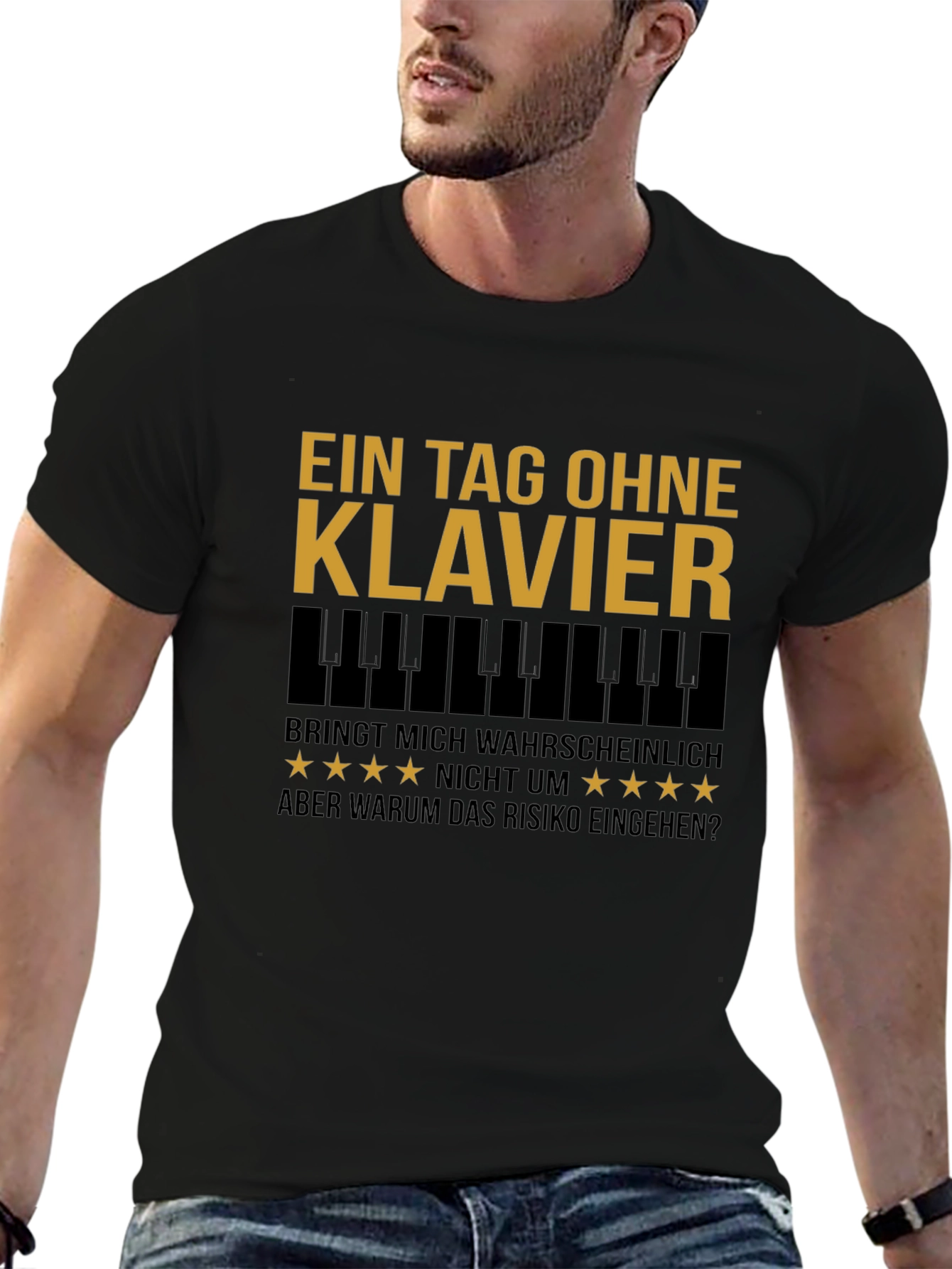 Piano Lover T-Shirt - One Day Without Piano