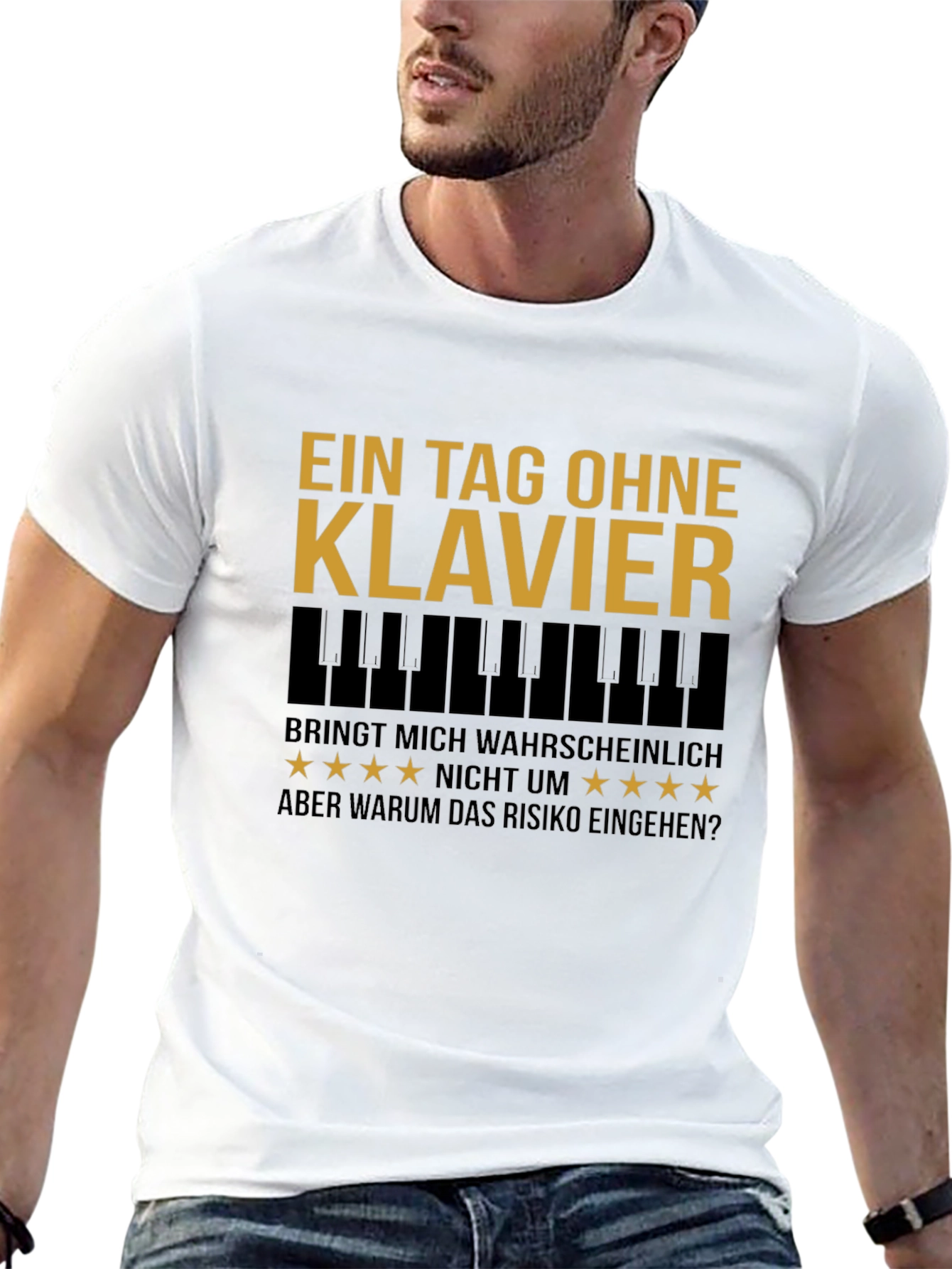 Piano Lover T-Shirt - One Day Without Piano