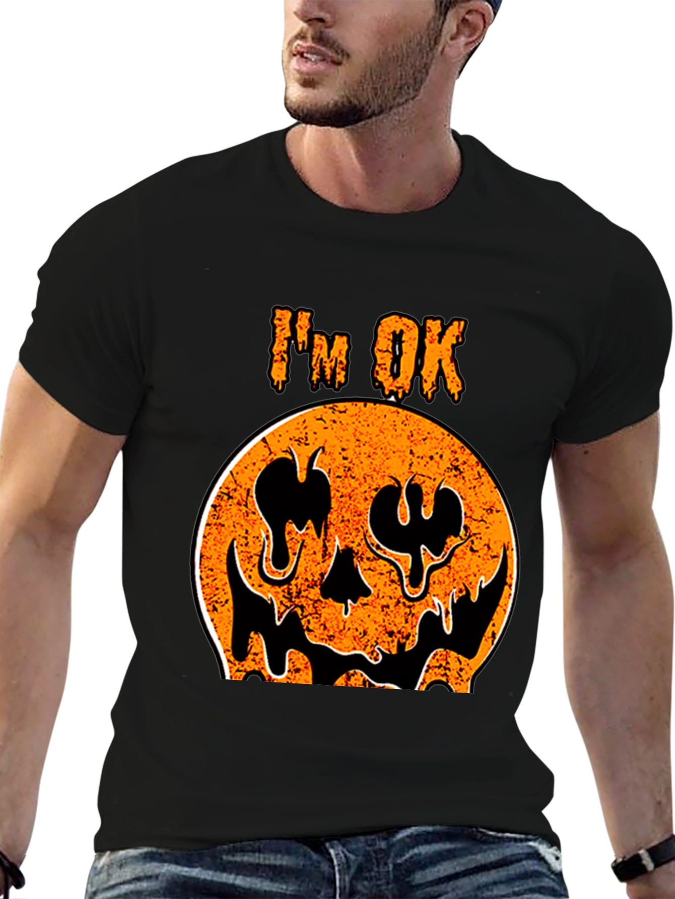 Im OK Pumpkin Graphic Tee - Halloween Shirt