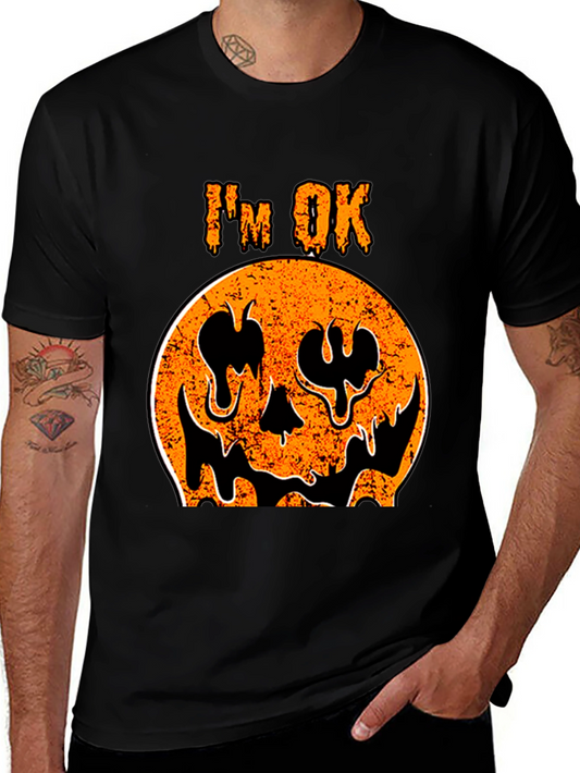 Im OK Pumpkin Graphic Tee - Halloween Shirt