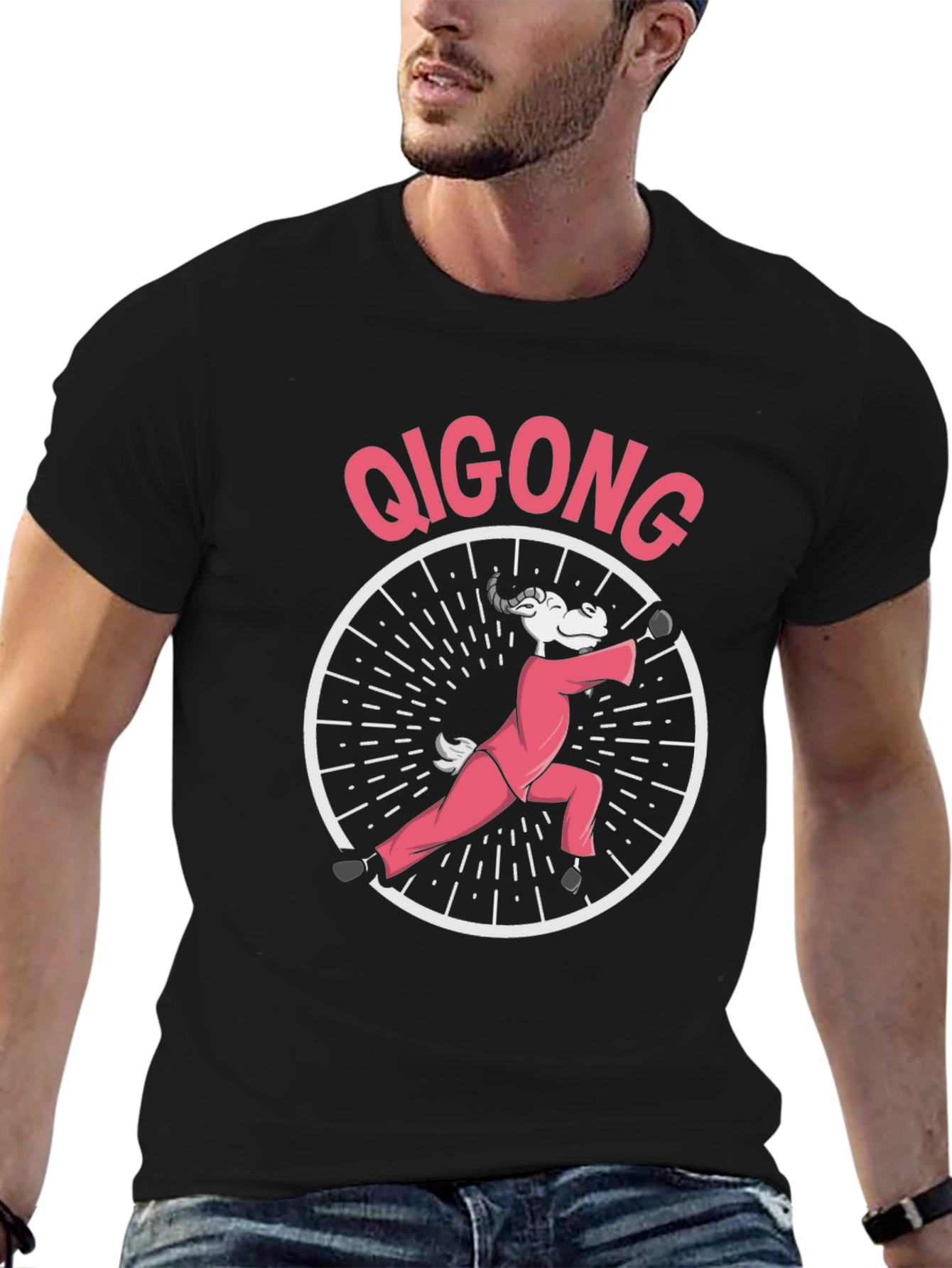 Qigong Goat Tee - Martial Arts Funny T-Shirt