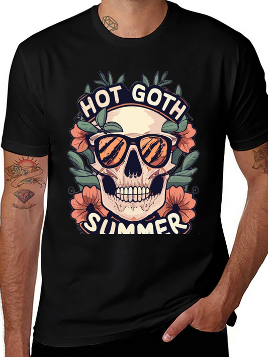 Hot Goth Summer Skull T-Shirt