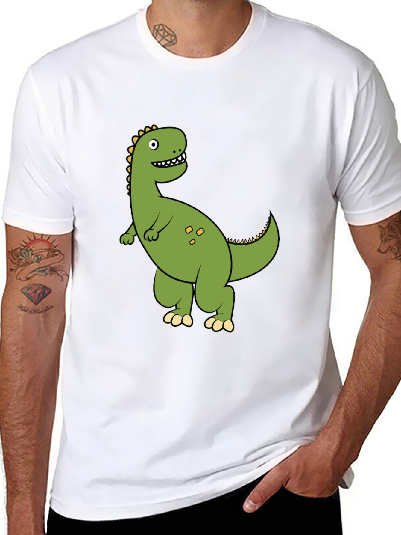 Dinosaur Graphic Black T-Shirt