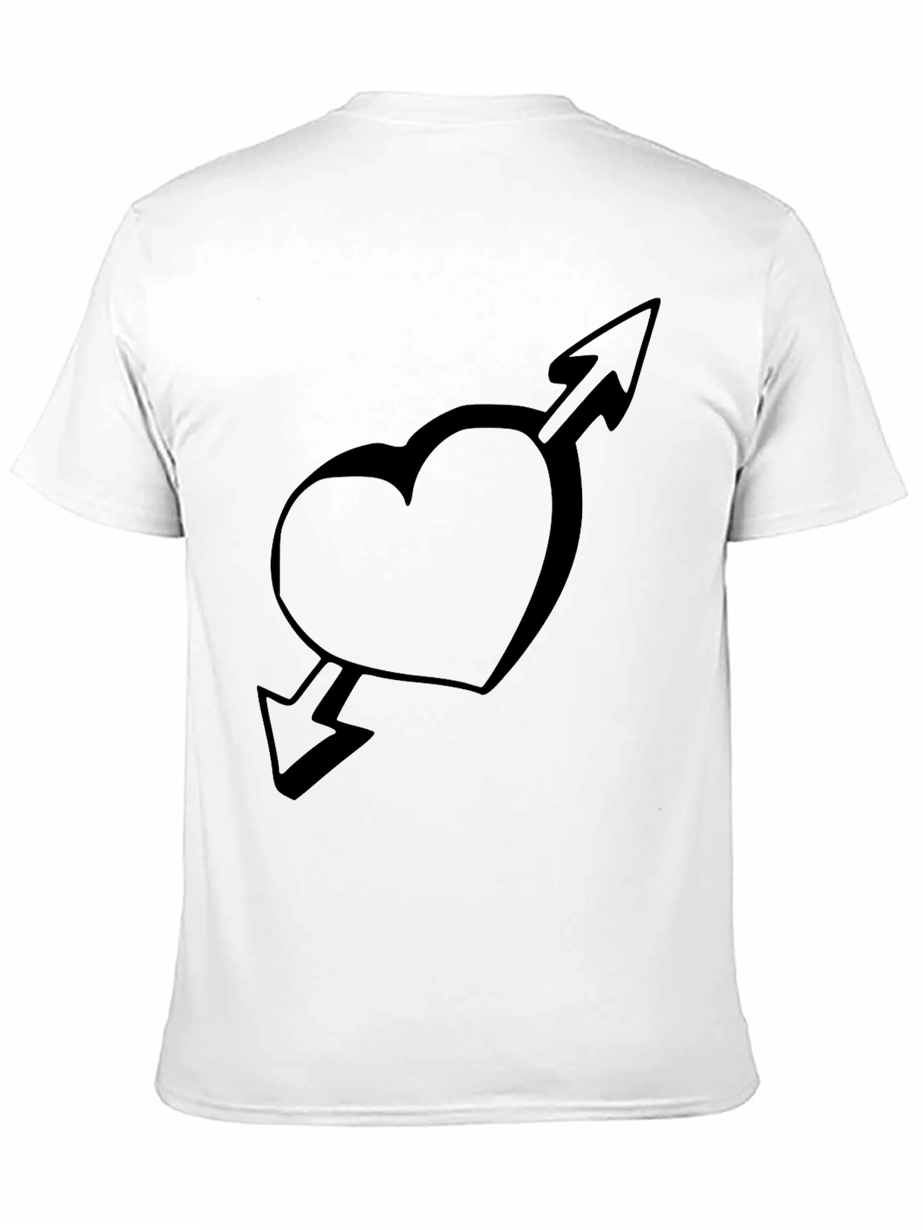Heart Arrow Black T-Shirt