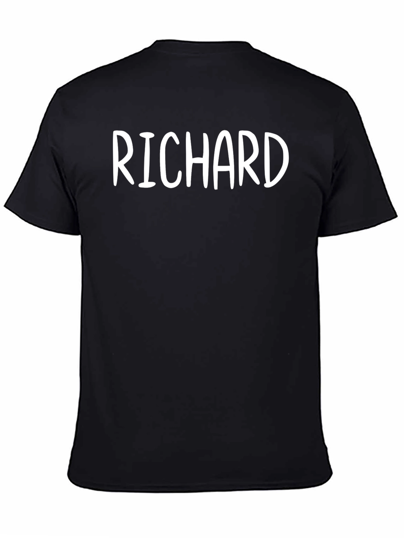 Personalized RICHARD Black T-Shirt