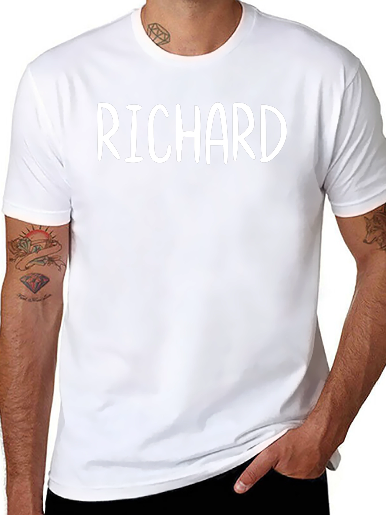 Personalized RICHARD Black T-Shirt