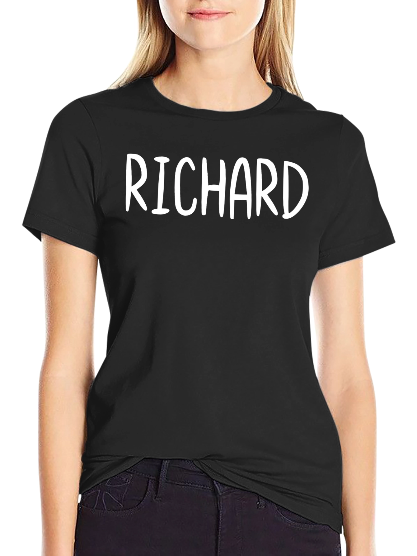 Personalized RICHARD Black T-Shirt