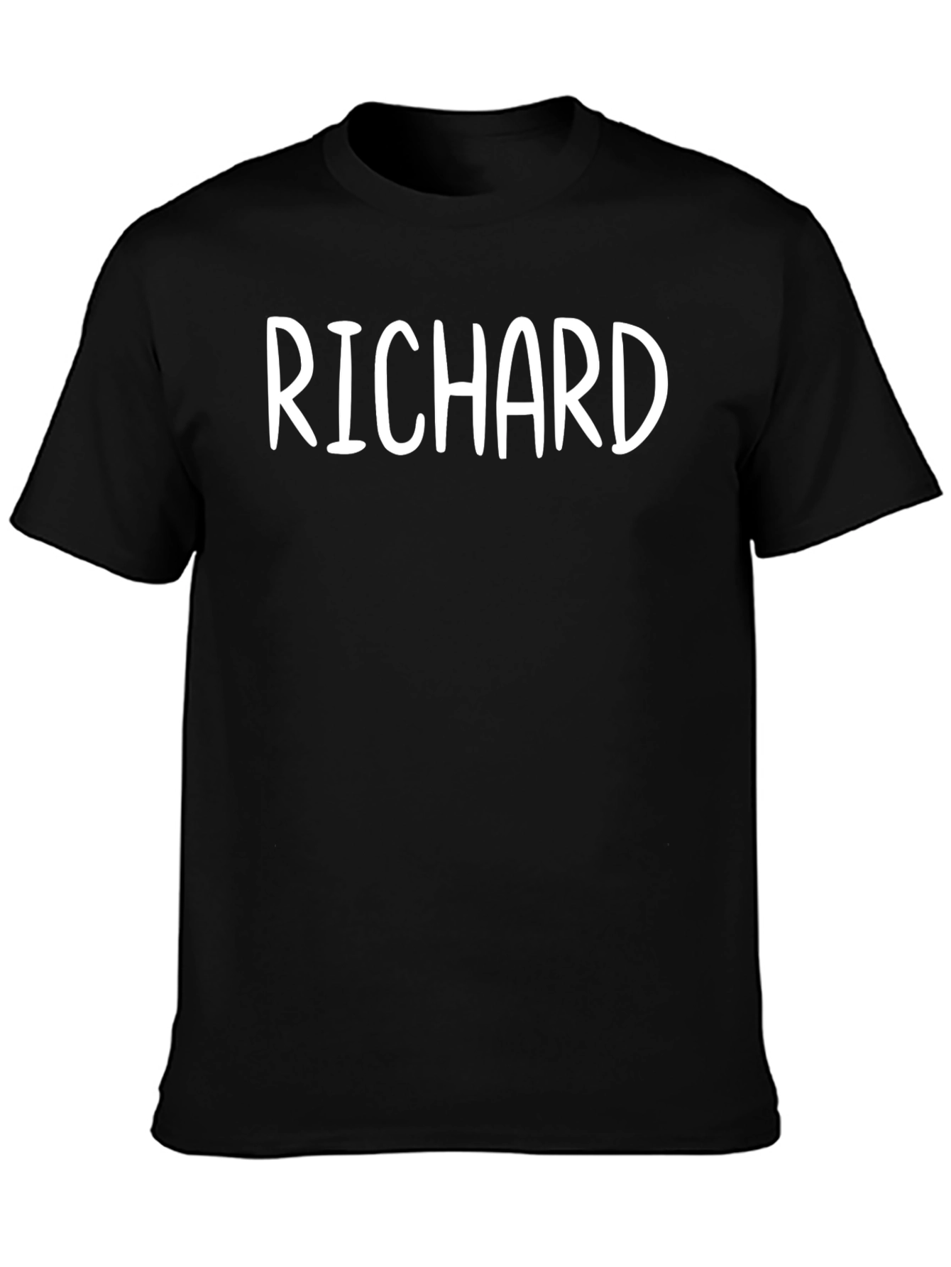 Personalized RICHARD Black T-Shirt