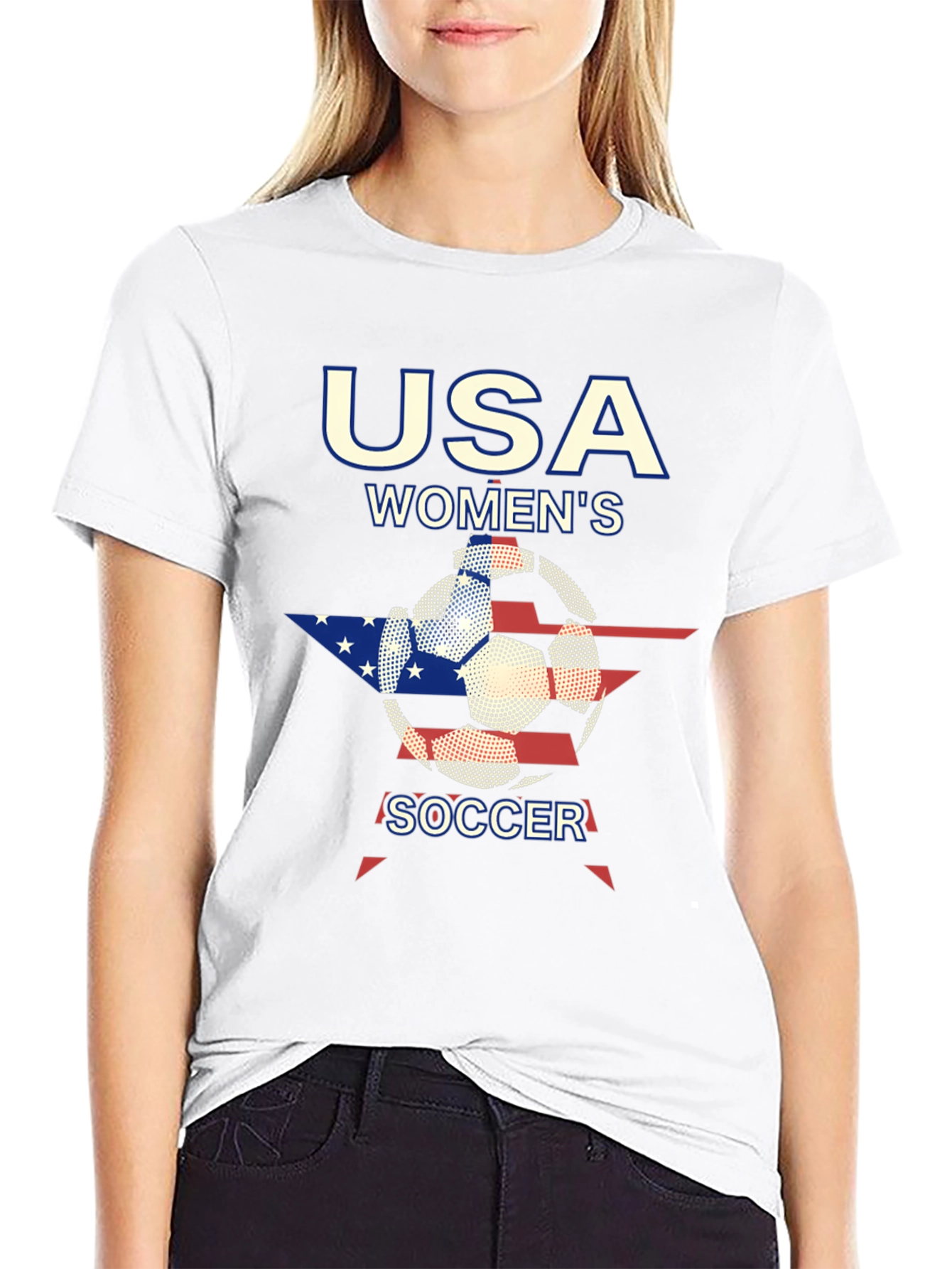 USA Womens Soccer Graphic T-Shirt