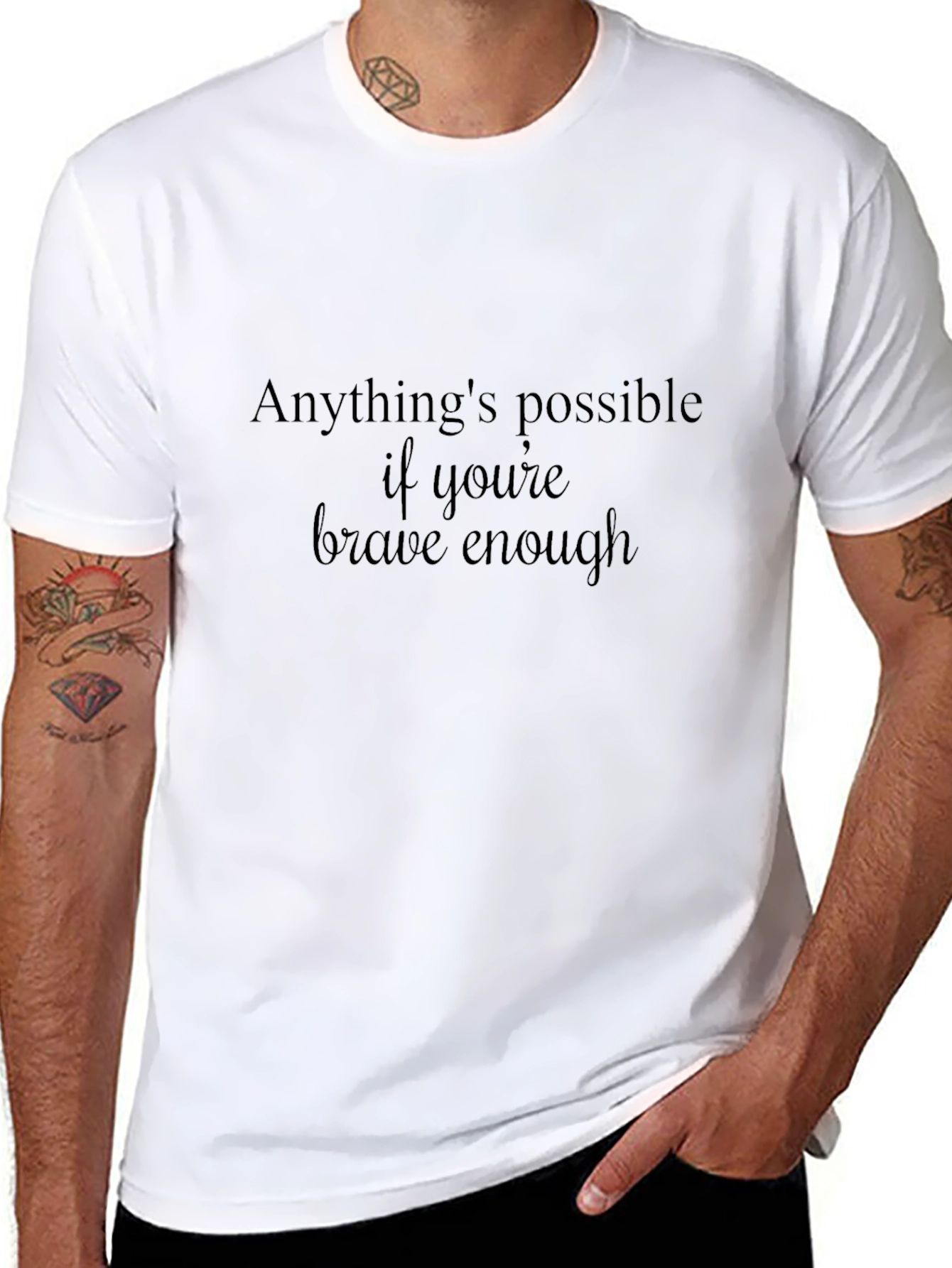 Anythings Possible Graphic Tee - Inspiring Quote T-Shirt