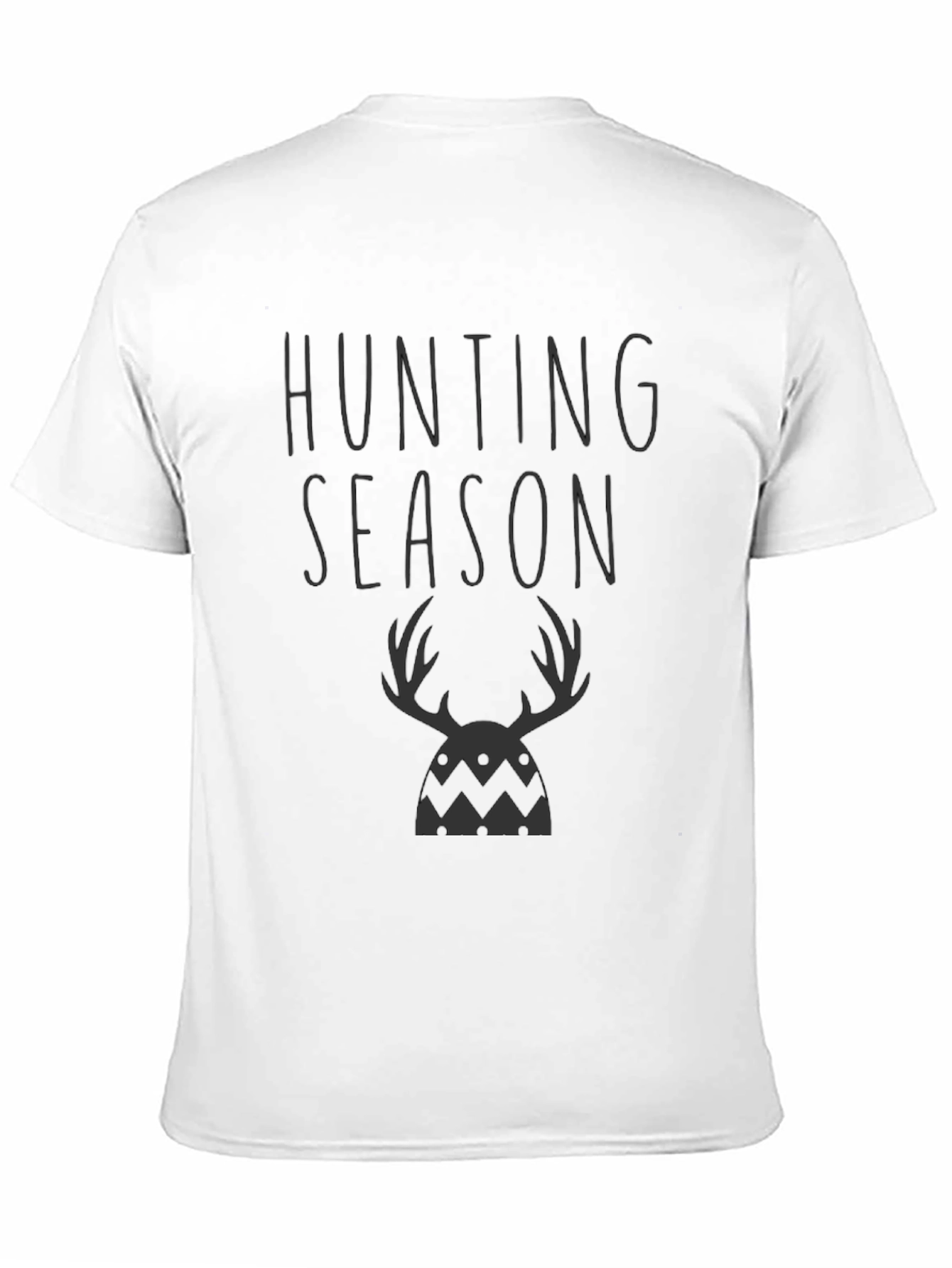 Hunting Season Graphic Tee - Black Cotton T-Shirt