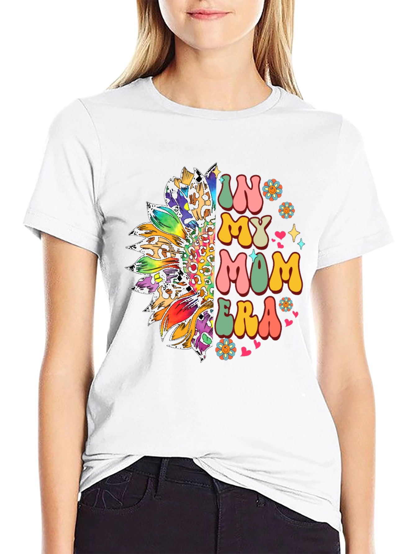 Retro In My Mom Era Sunflower Tee