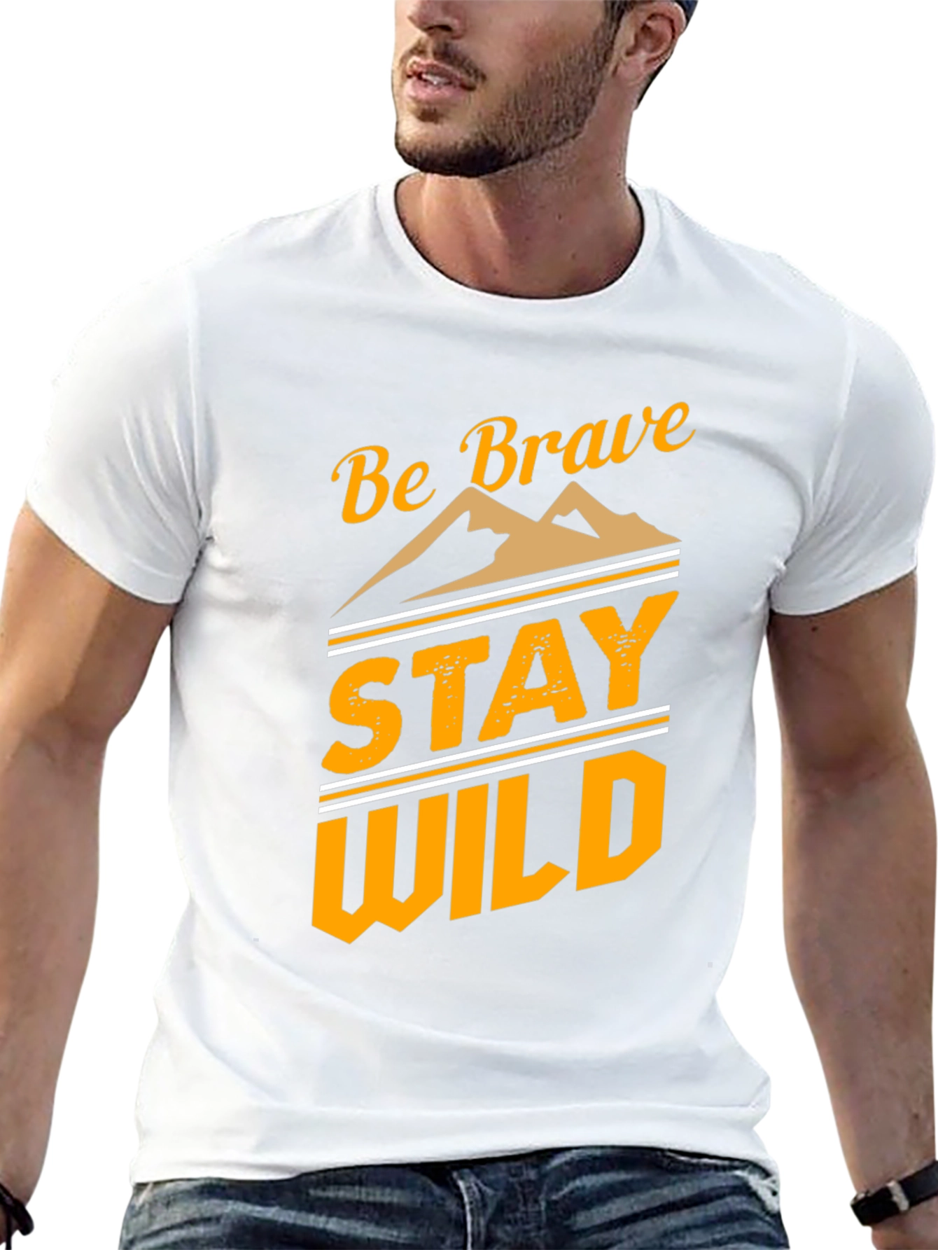 Be Brave Stay Wild Graphic T-Shirt