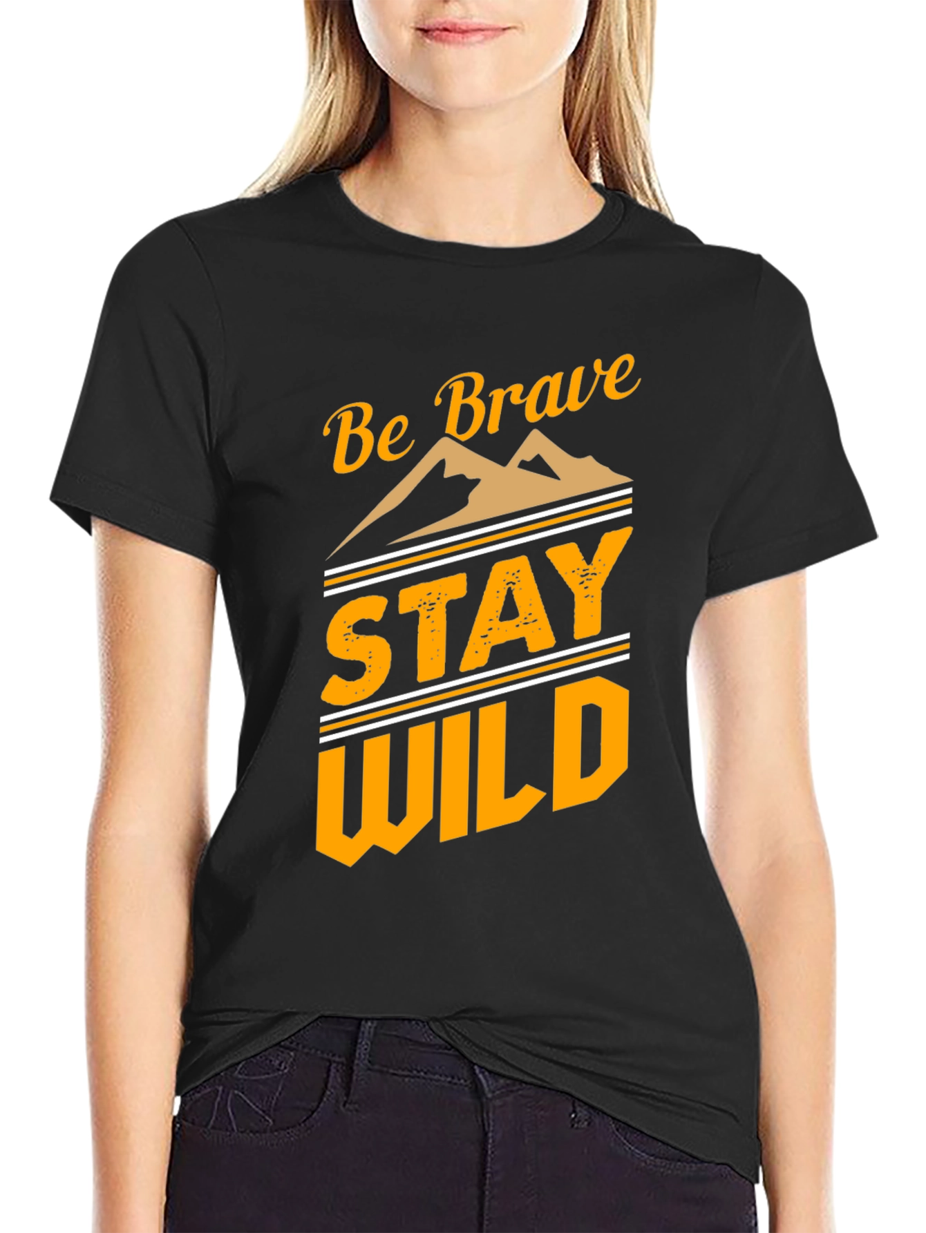 Be Brave Stay Wild Graphic T-Shirt