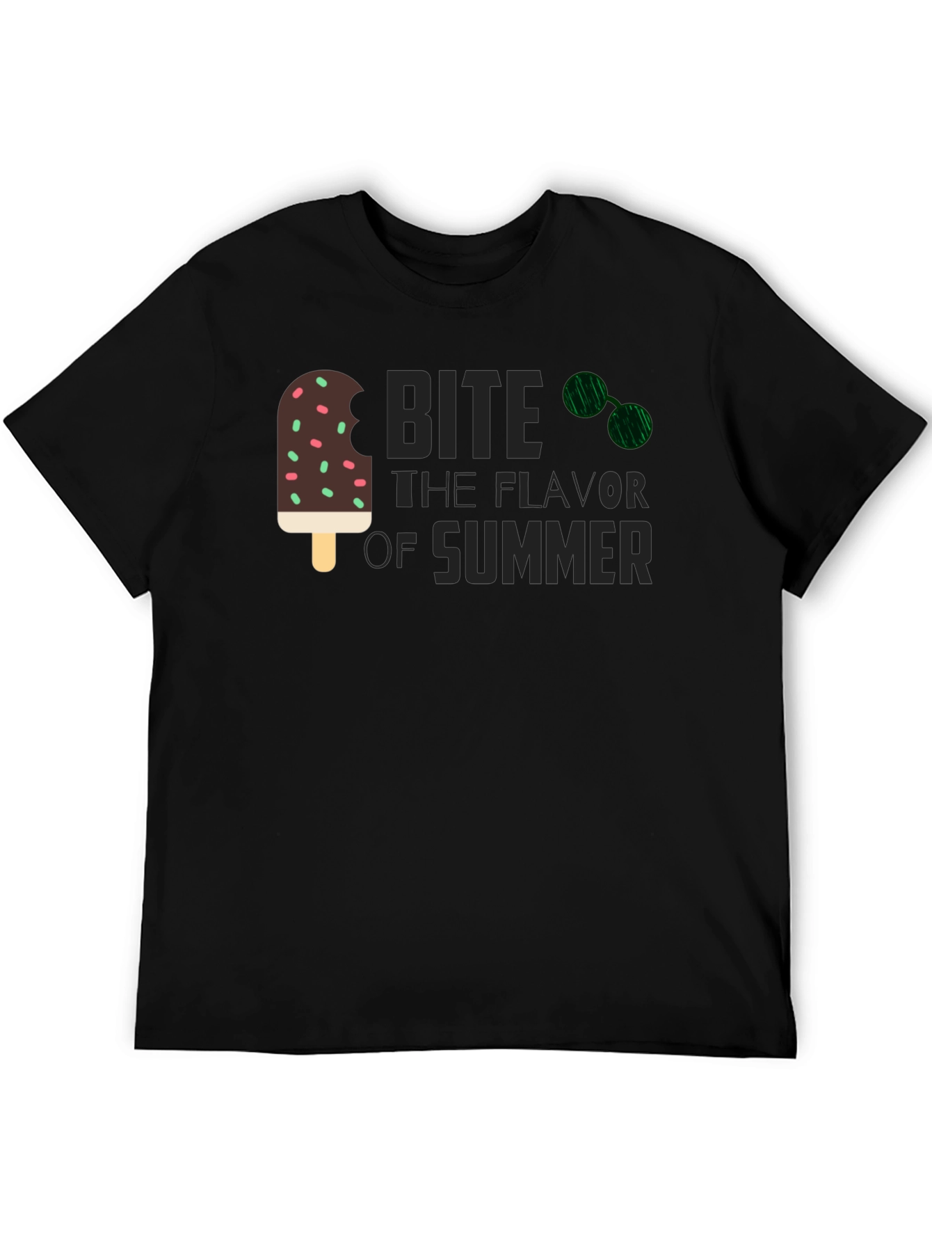 Bite The Flavor Of Summer T-Shirt - Black