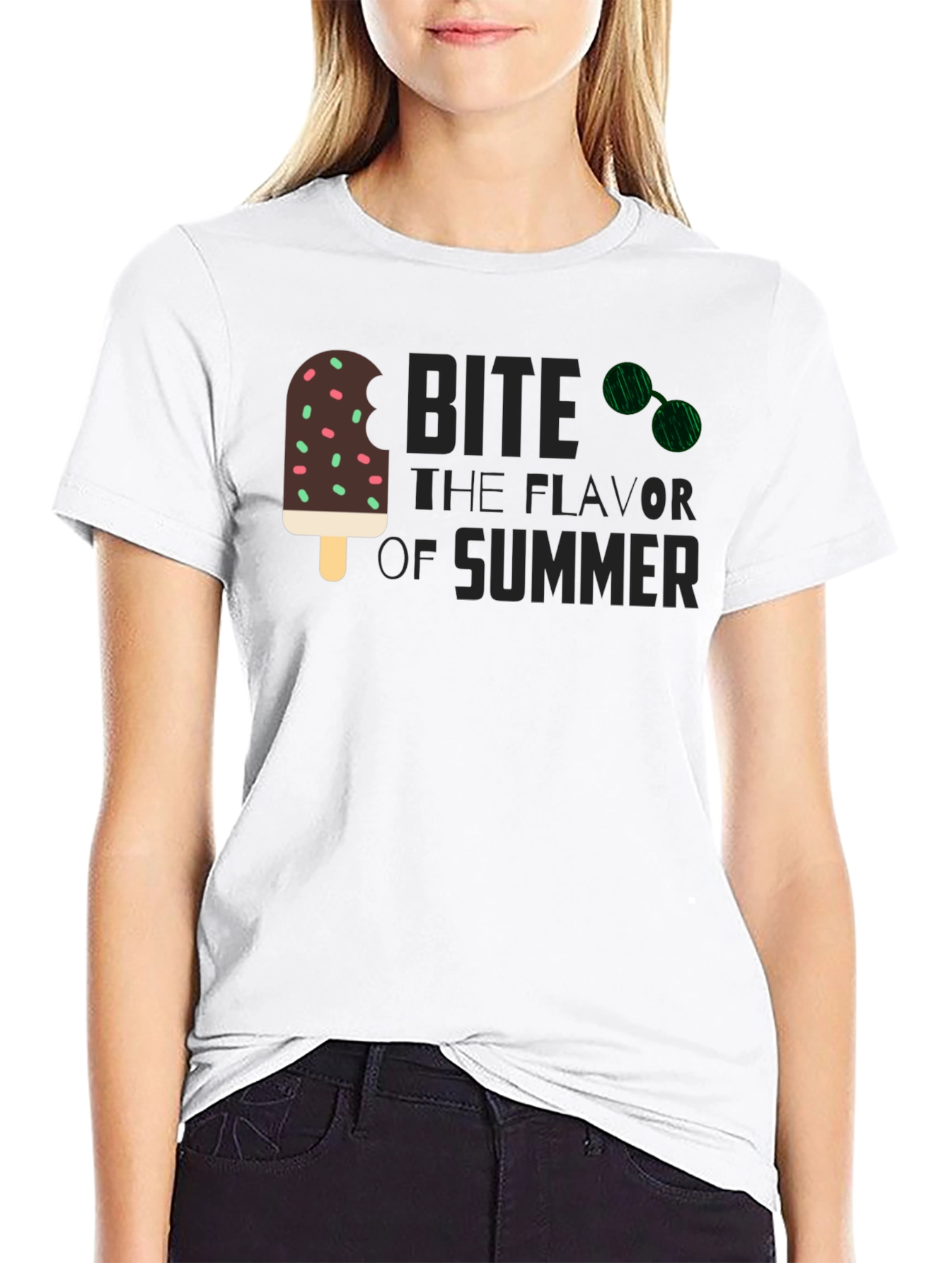 Bite The Flavor Of Summer T-Shirt - Black