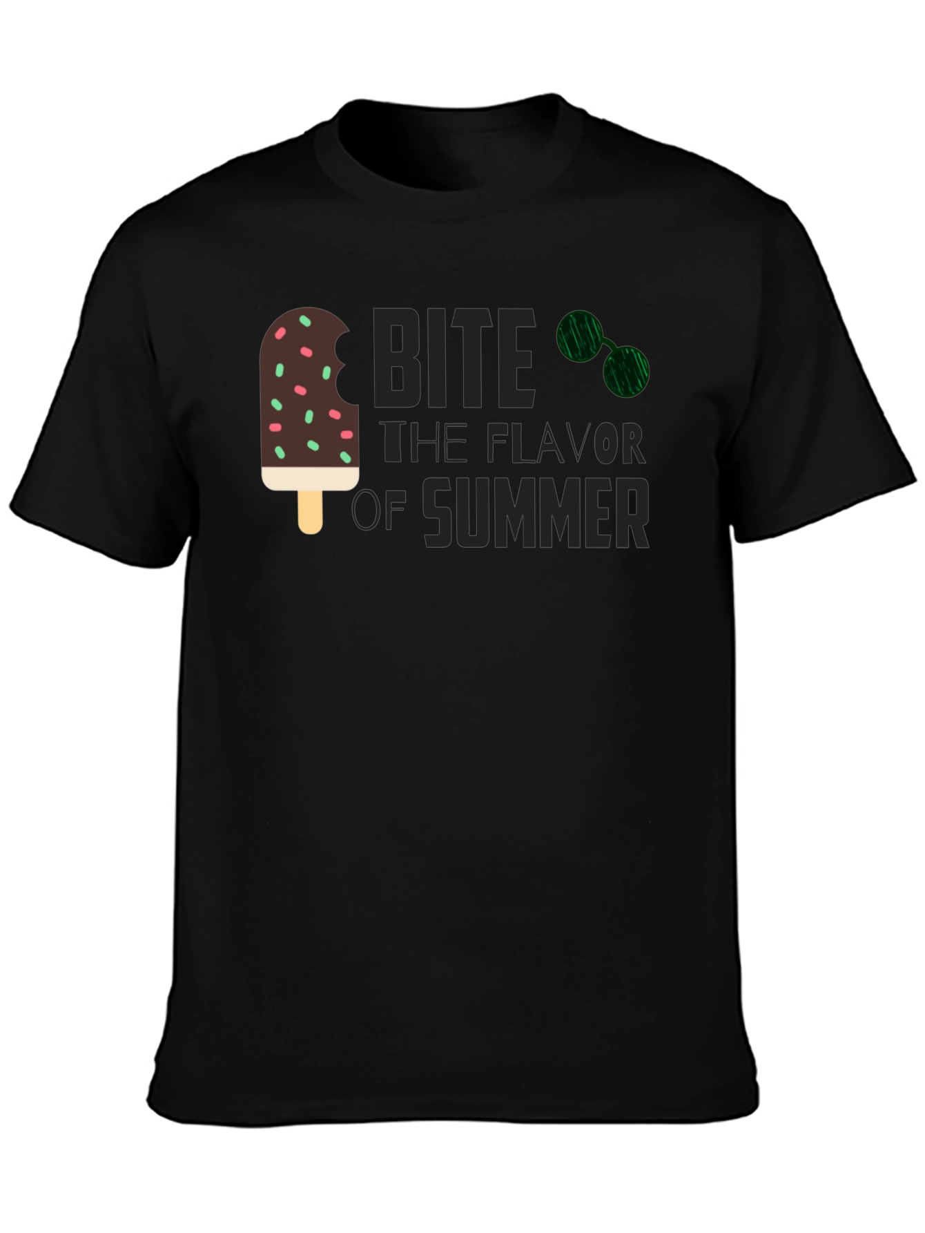 Bite The Flavor Of Summer T-Shirt - Black