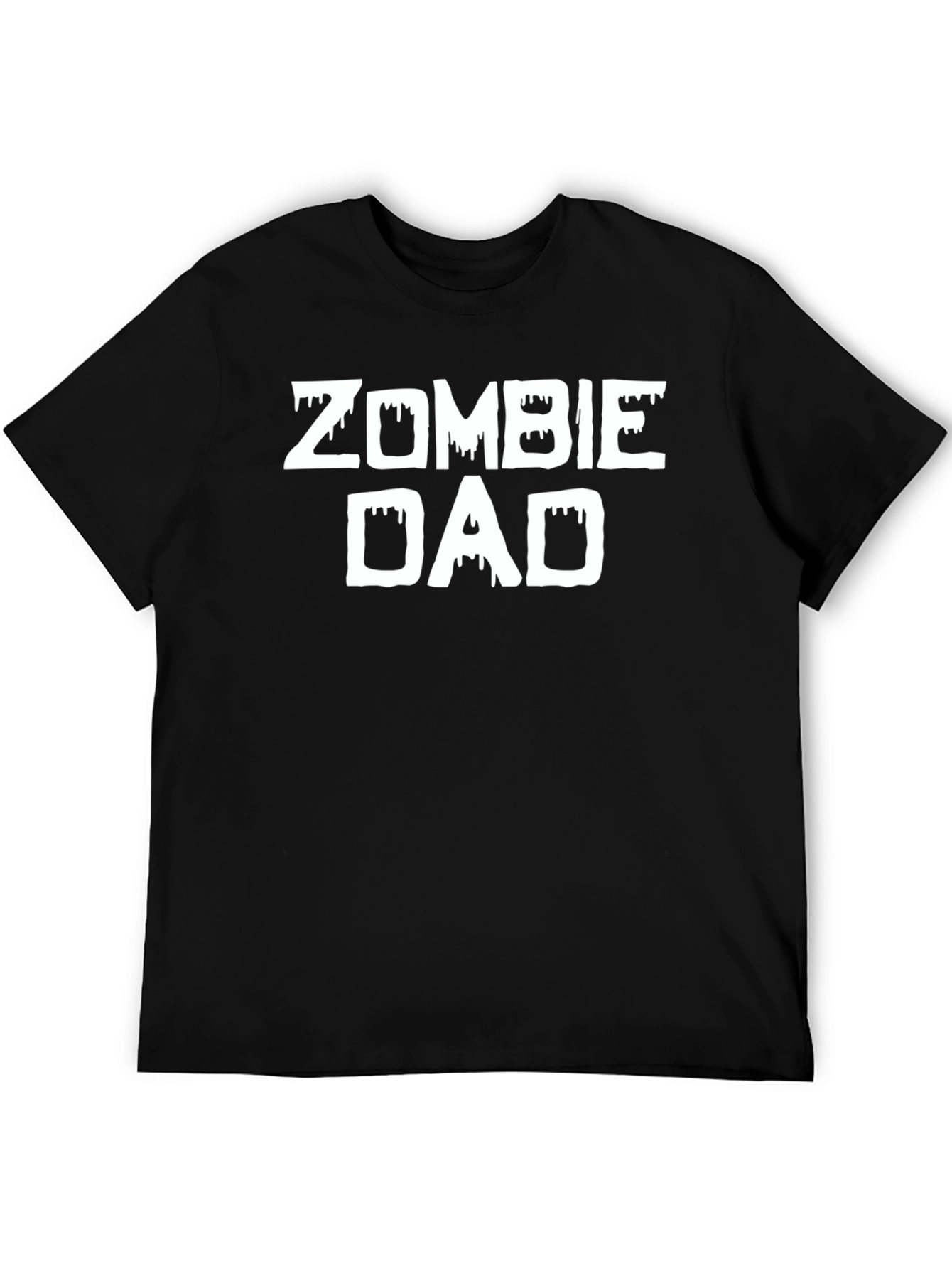 Zombie Dad Graphic Tee - Black Cotton T-Shirt