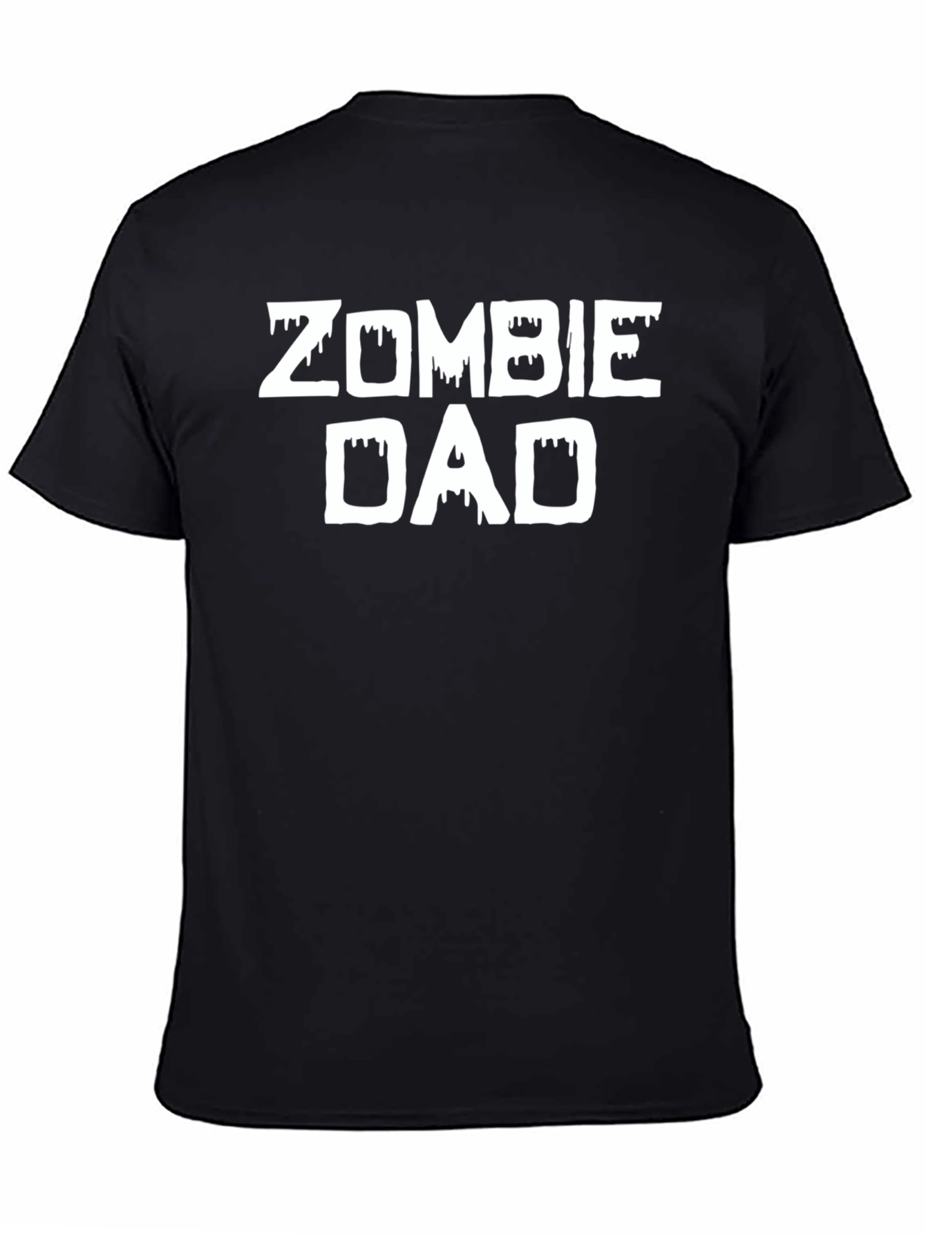 Zombie Dad Graphic Tee - Black Cotton T-Shirt