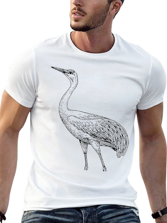 Crane Graphic Tee - Classic Black