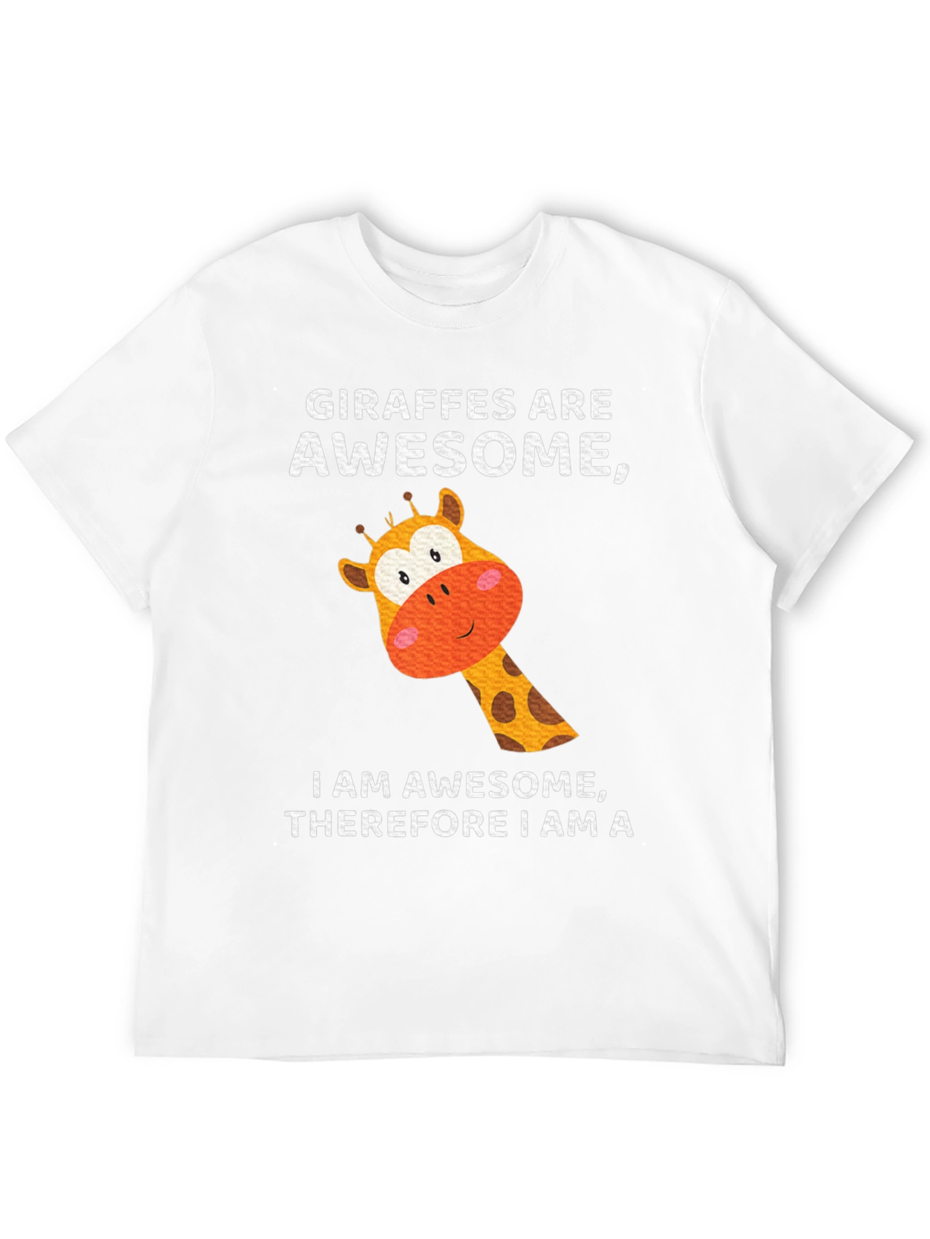 Giraffe Awesome Mens T-Shirt