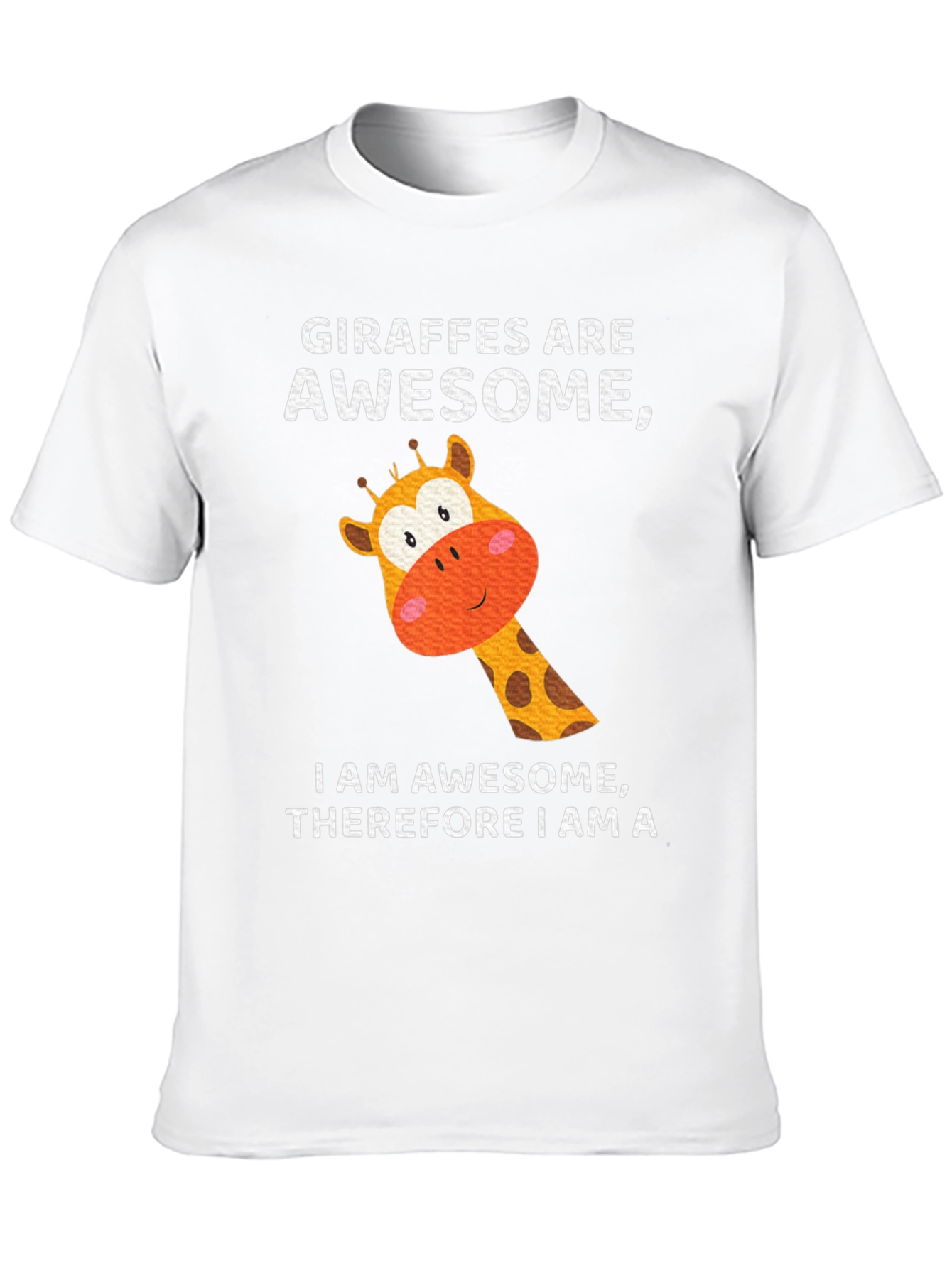 Giraffe Awesome Mens T-Shirt