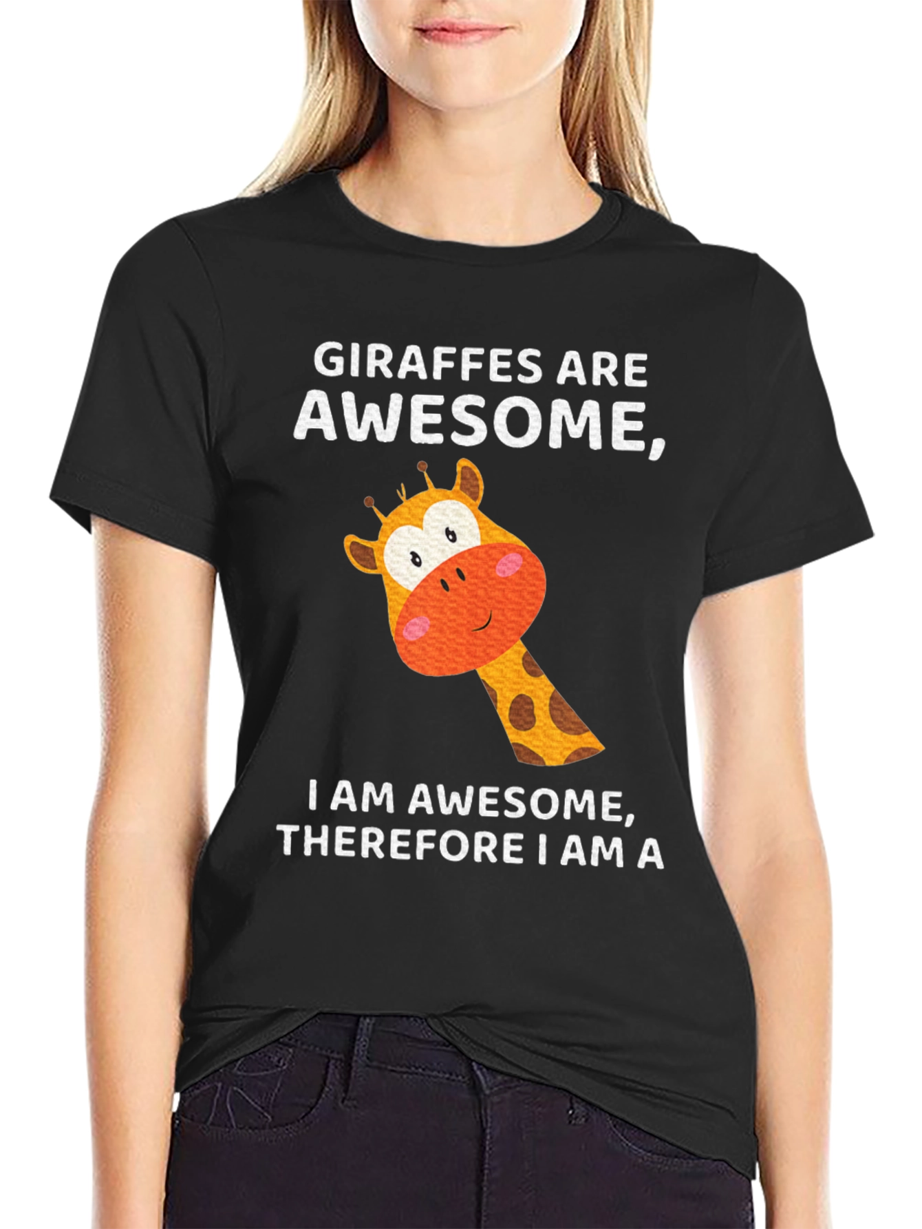 Giraffe Awesome Mens T-Shirt