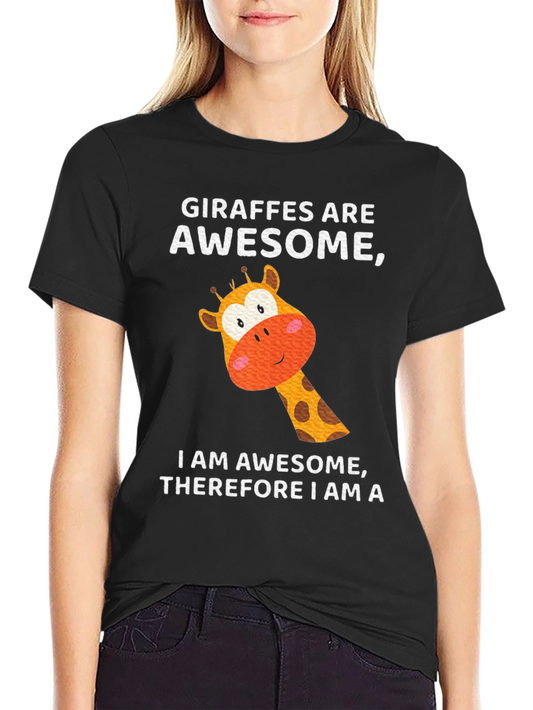 Giraffe Awesome Mens T-Shirt