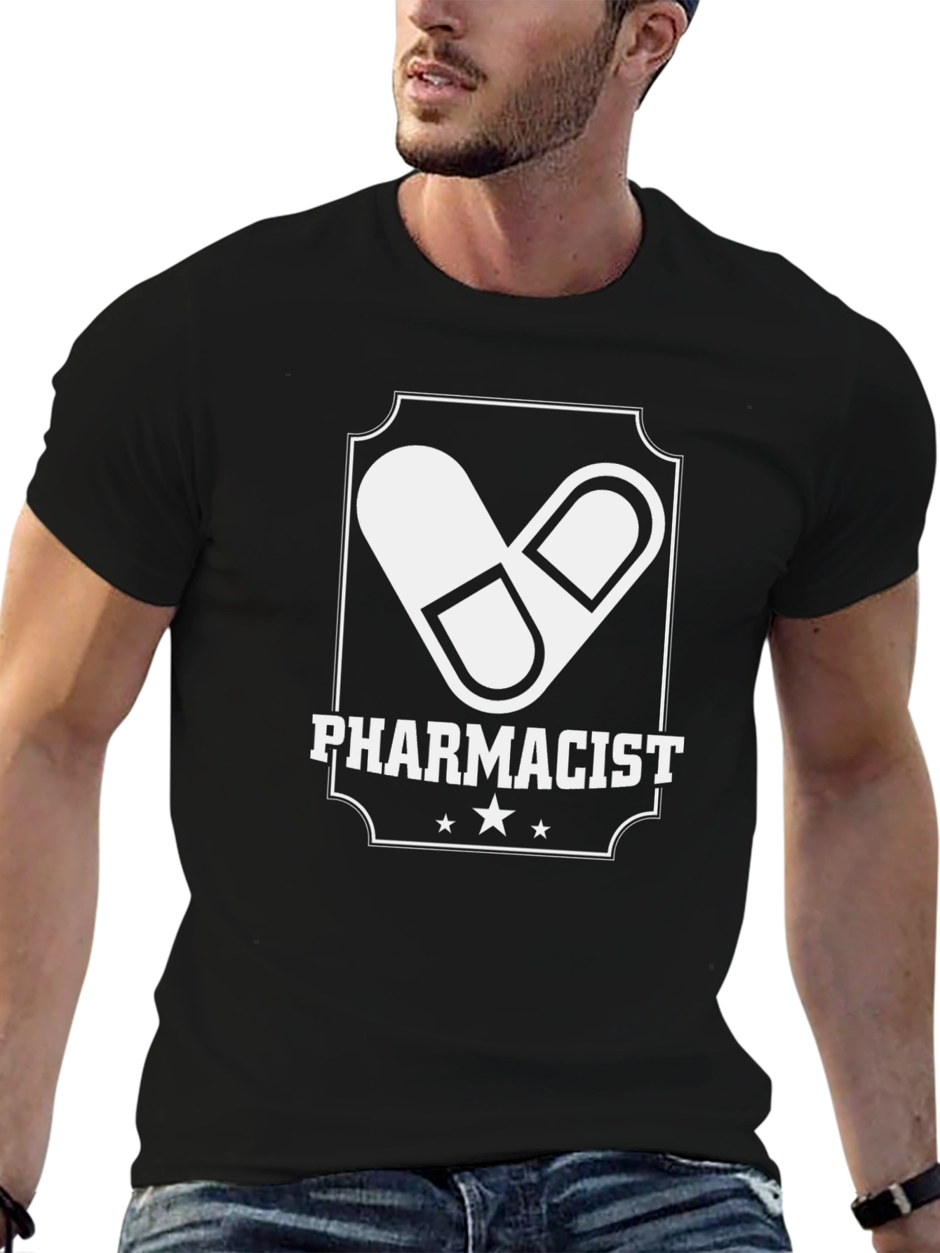 Pharmacist T-Shirt - Pill Design - Medical Profession Tee